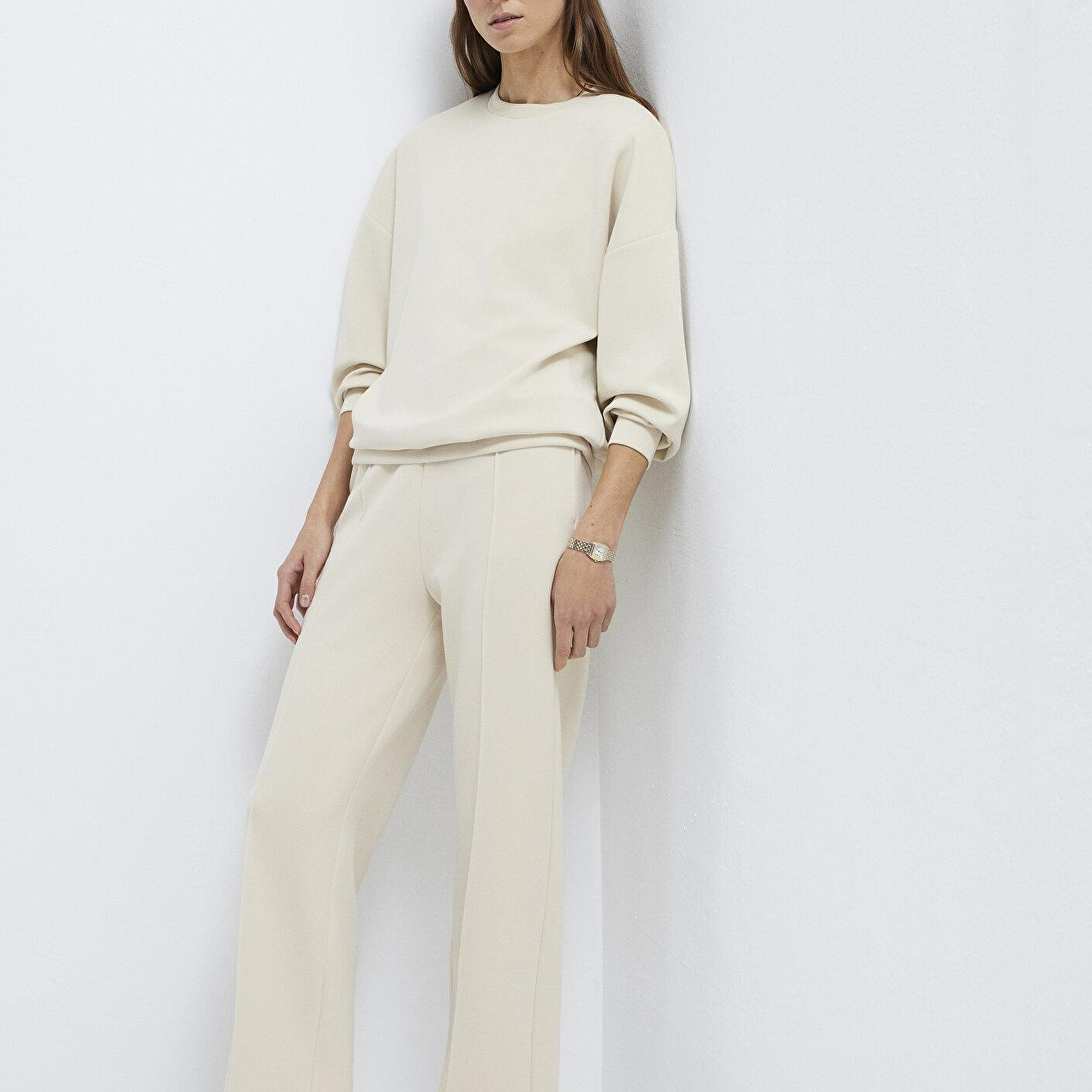 Mavi Sporty Lux Ekru (TENCEL™) Modal Karışımlı Eşofman Altı 1010634-70065