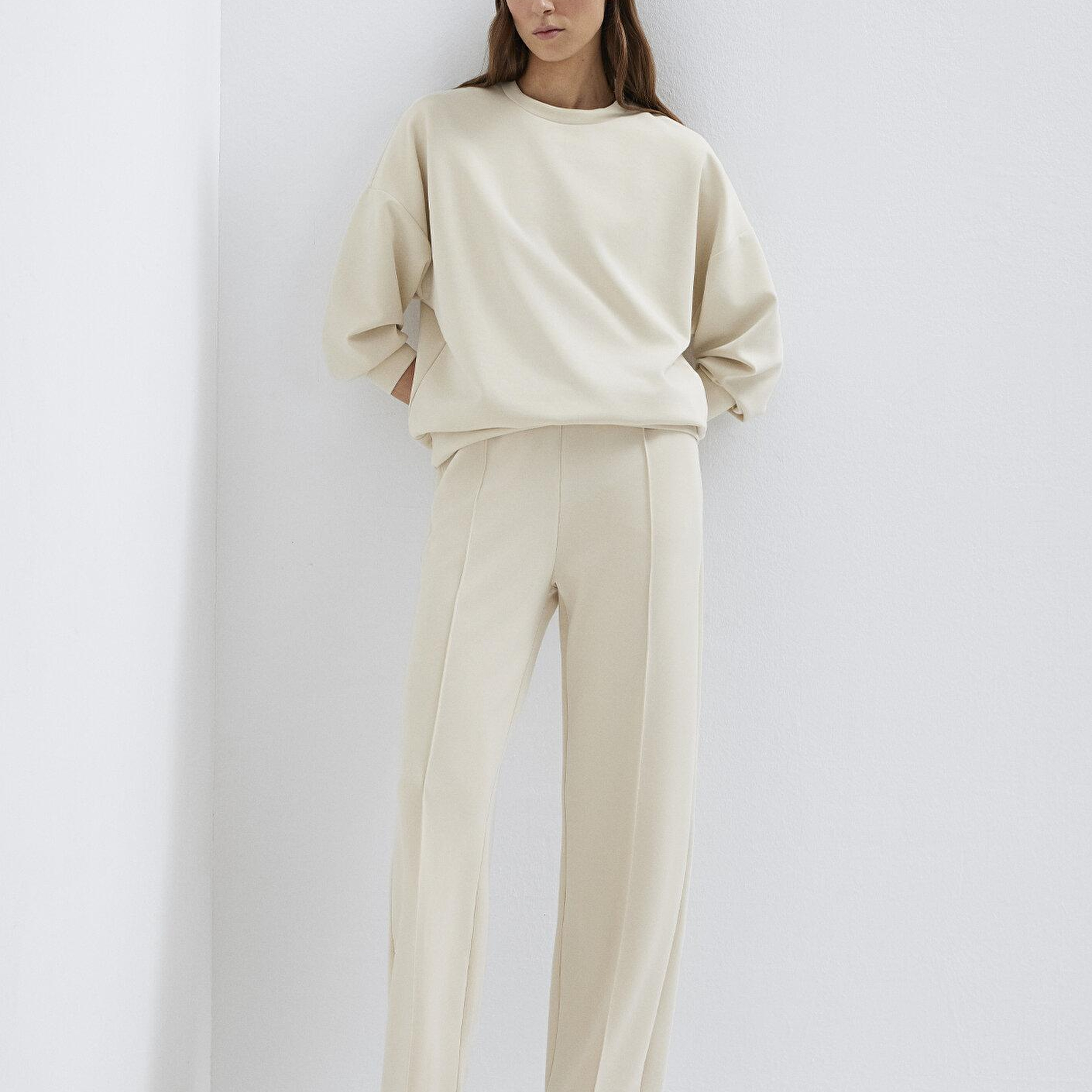Mavi Sporty Lux Ekru (TENCEL™) Modal Karışımlı Eşofman Altı 1010634-70065