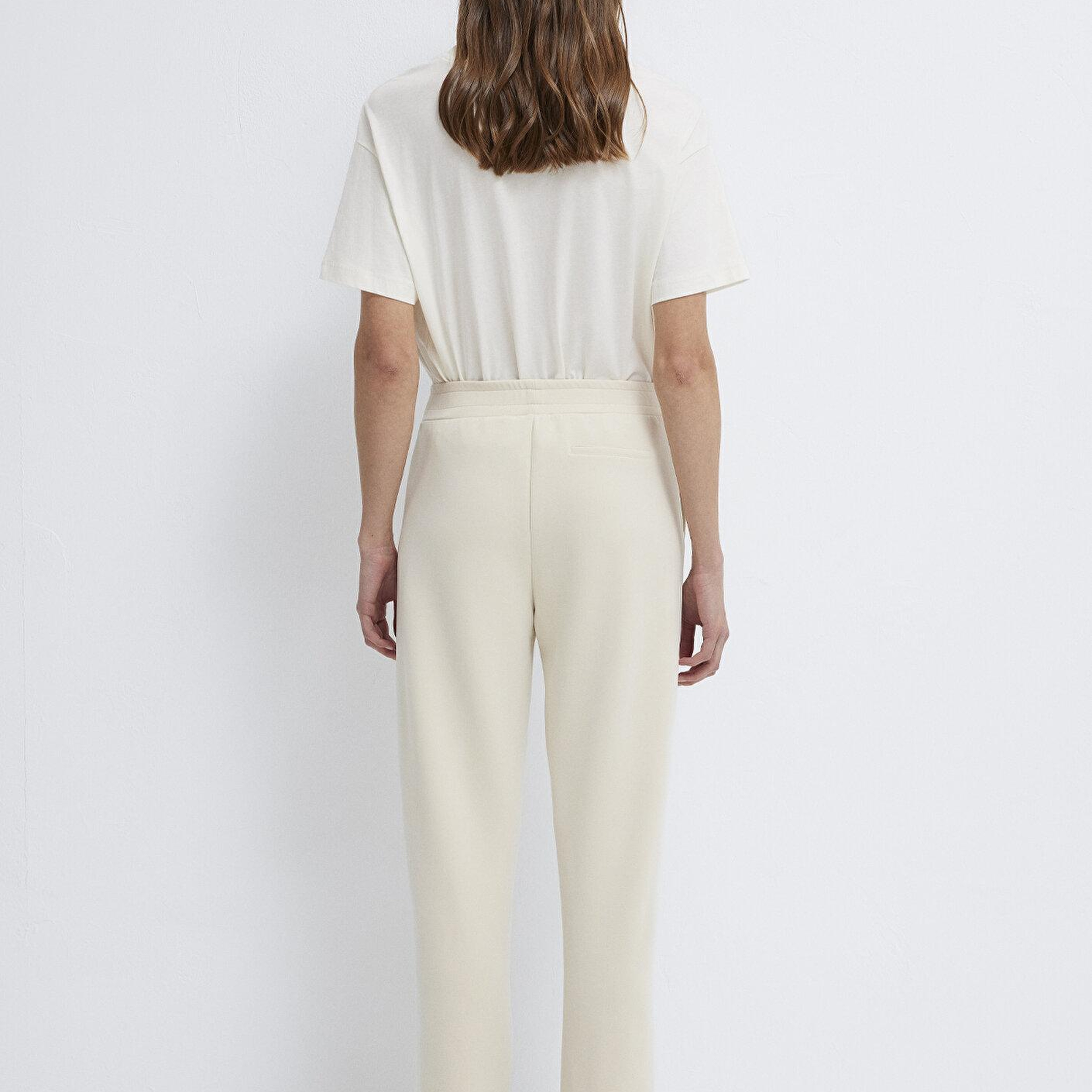 Mavi Sporty Lux Ekru (TENCEL™) Modal Karışımlı Eşofman Altı 1010634-70065