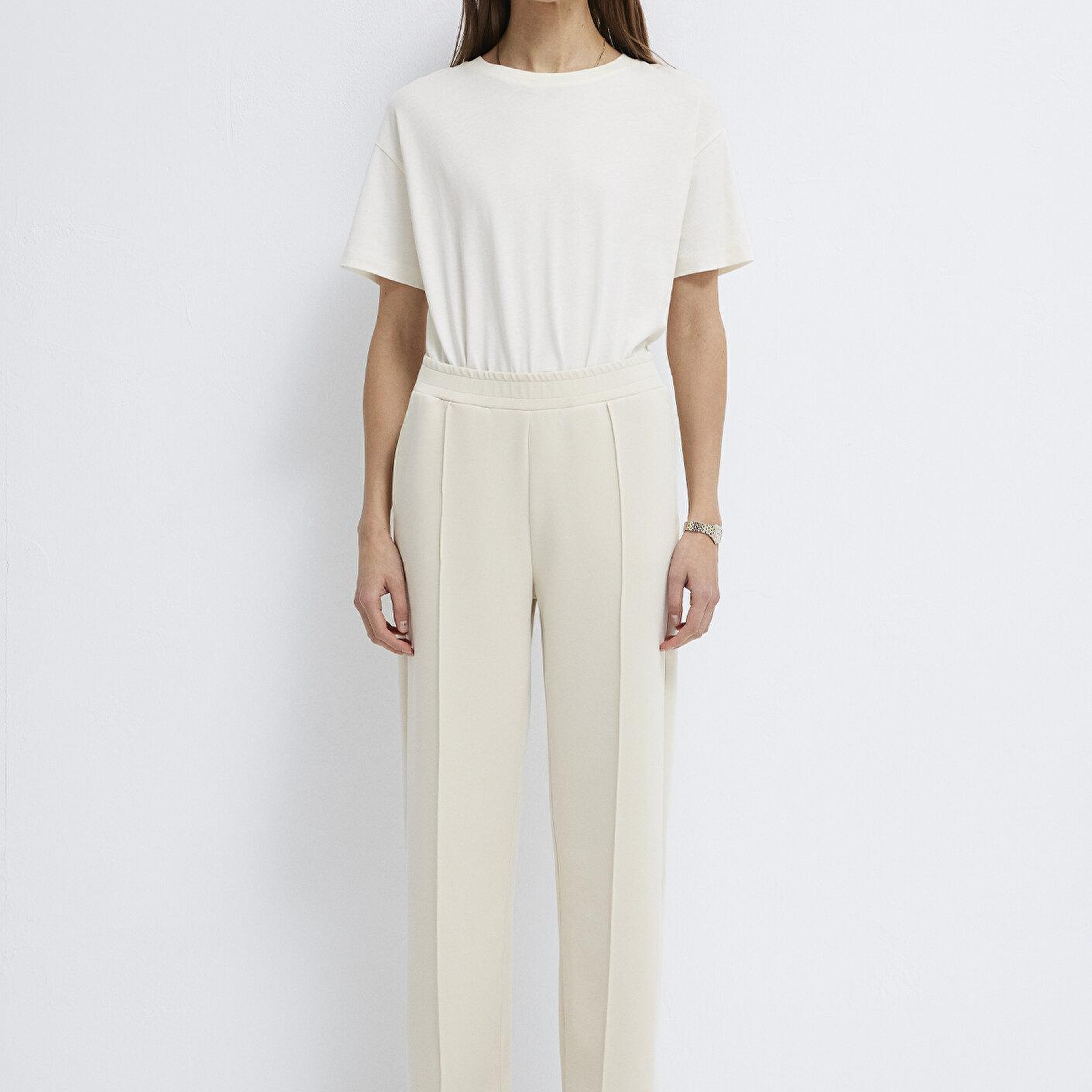Mavi Sporty Lux Ekru (TENCEL™) Modal Karışımlı Eşofman Altı 1010634-70065