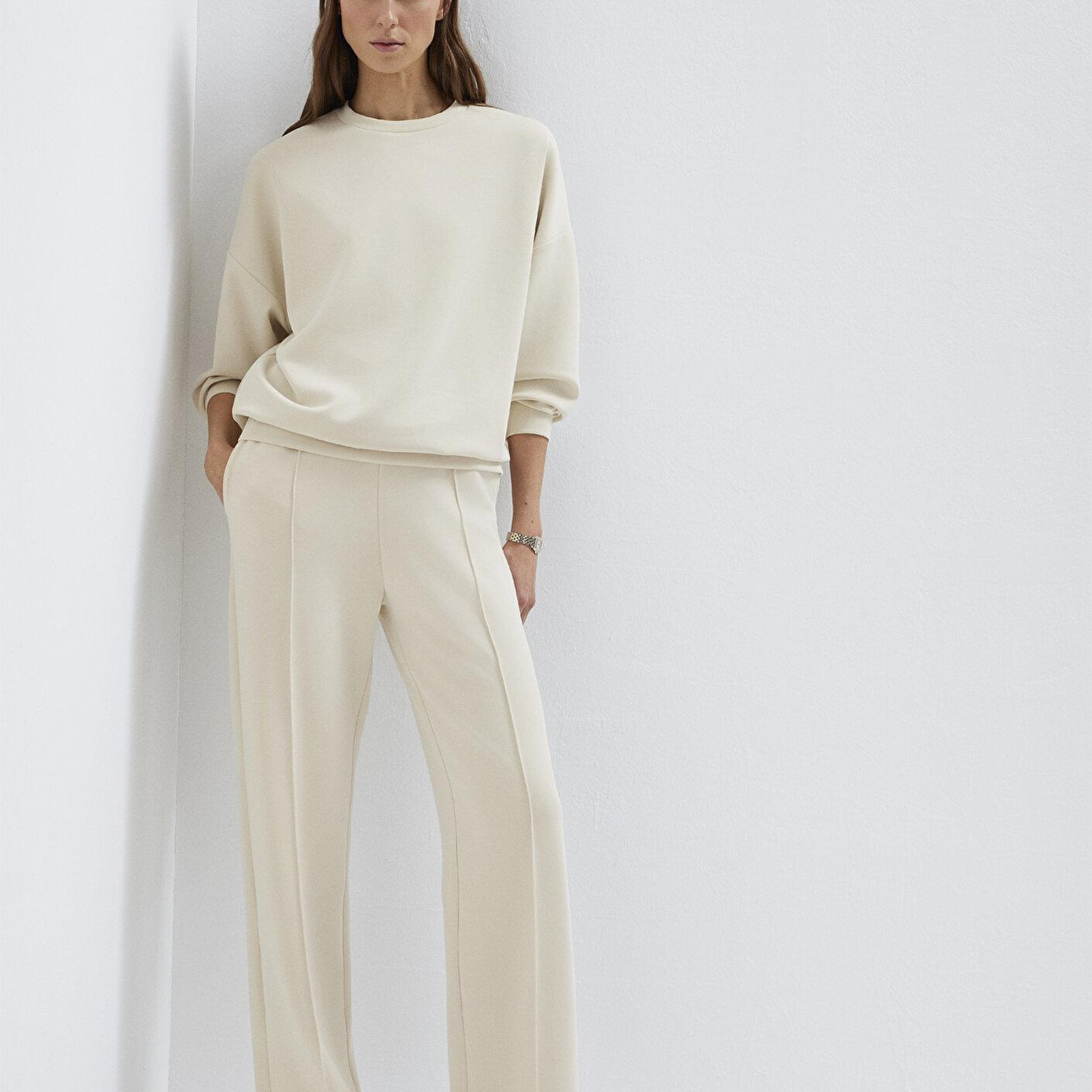 Mavi Sporty Lux Ekru (TENCEL™) Modal Karışımlı Eşofman Altı 1010634-70065