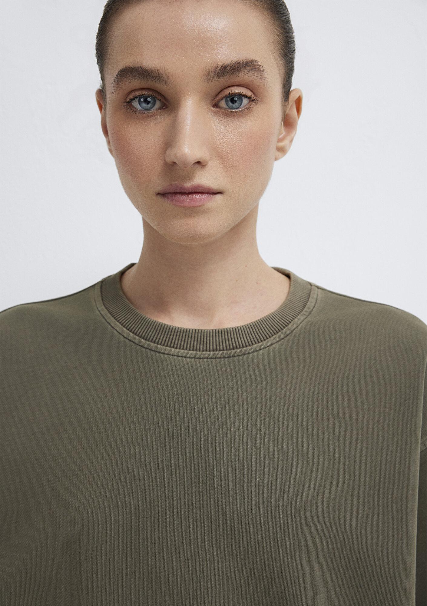 Mavi Bisiklet Yaka Haki Sweatshirt 1S10475-80769
