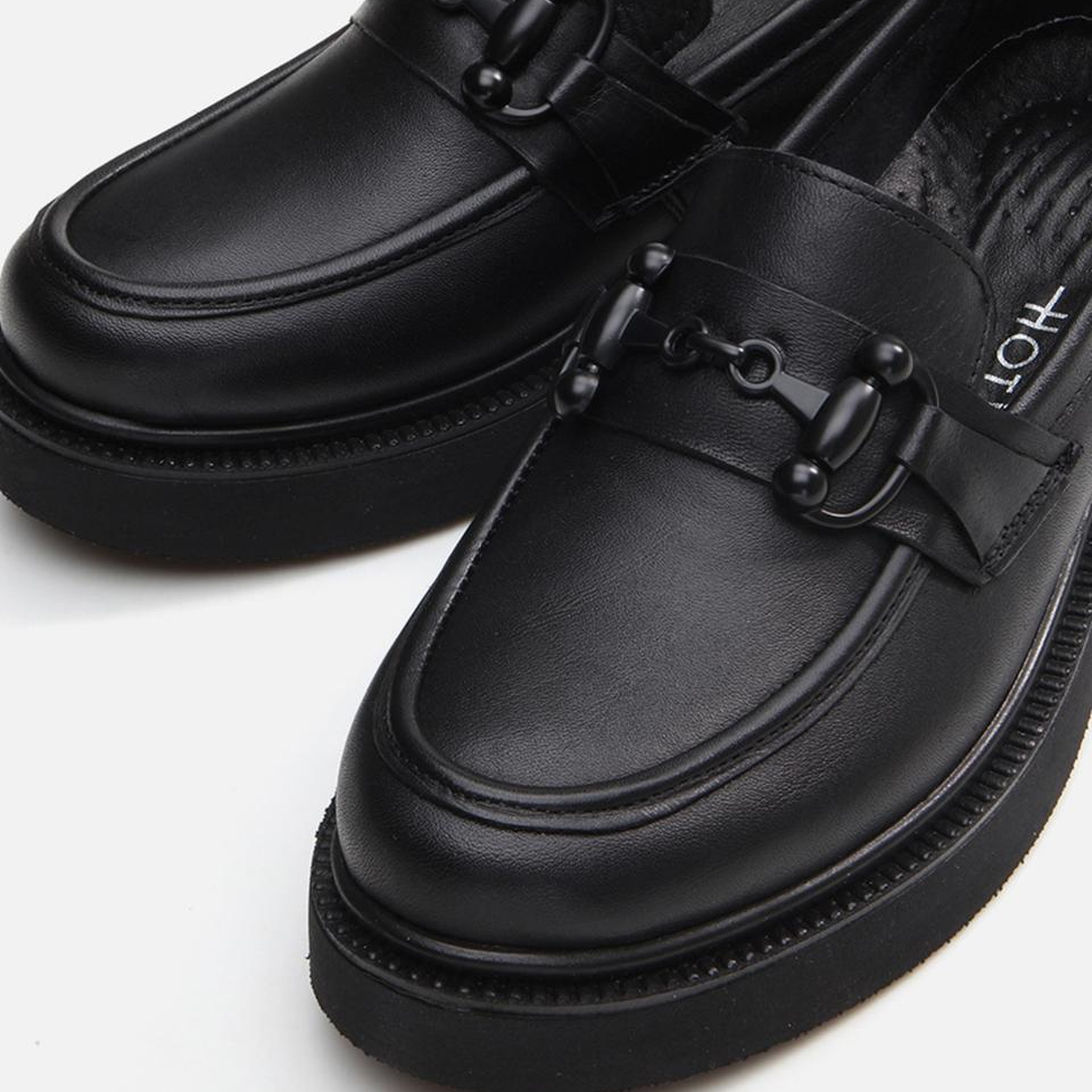 Kadın Deri Siyah Loafer