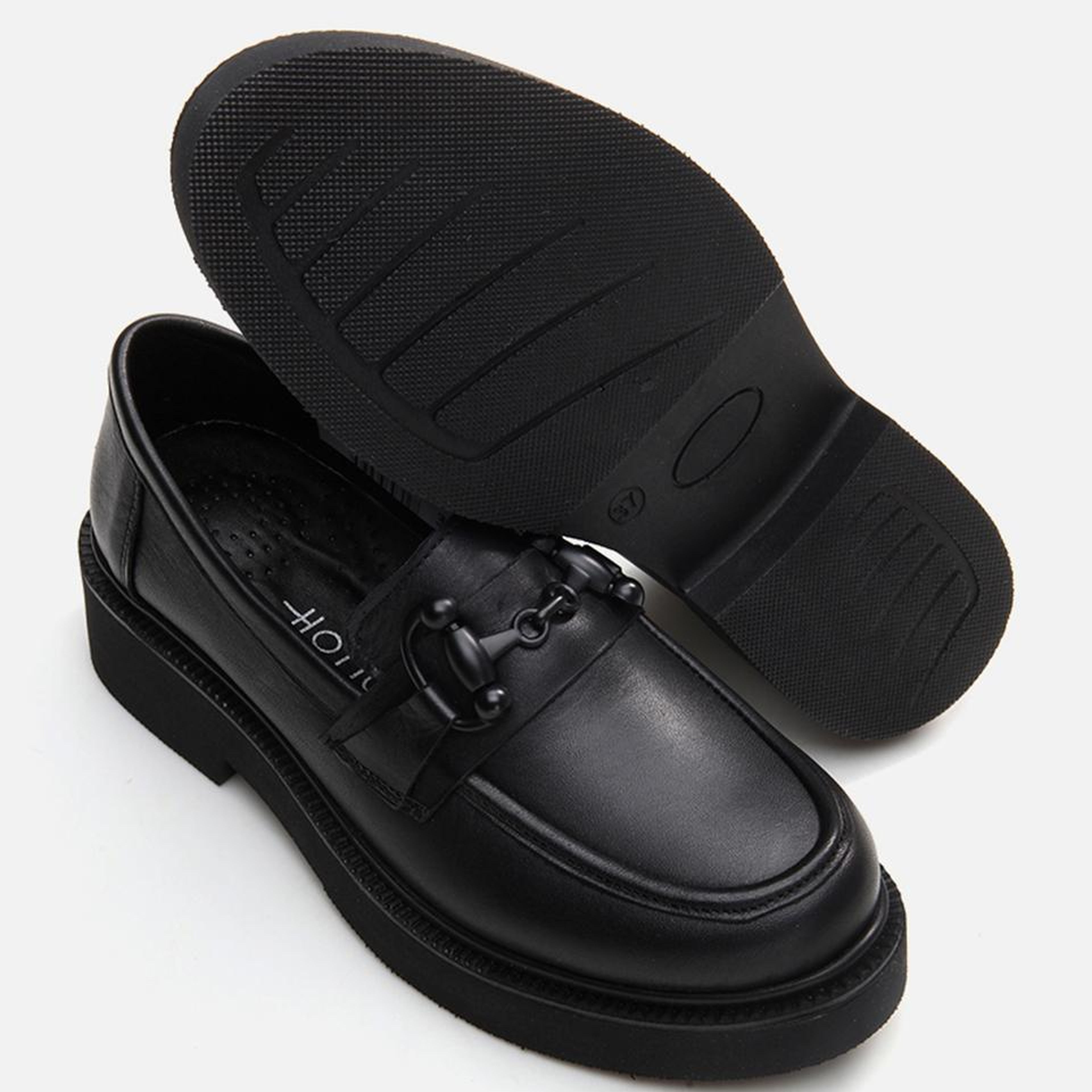 Kadın Deri Siyah Loafer