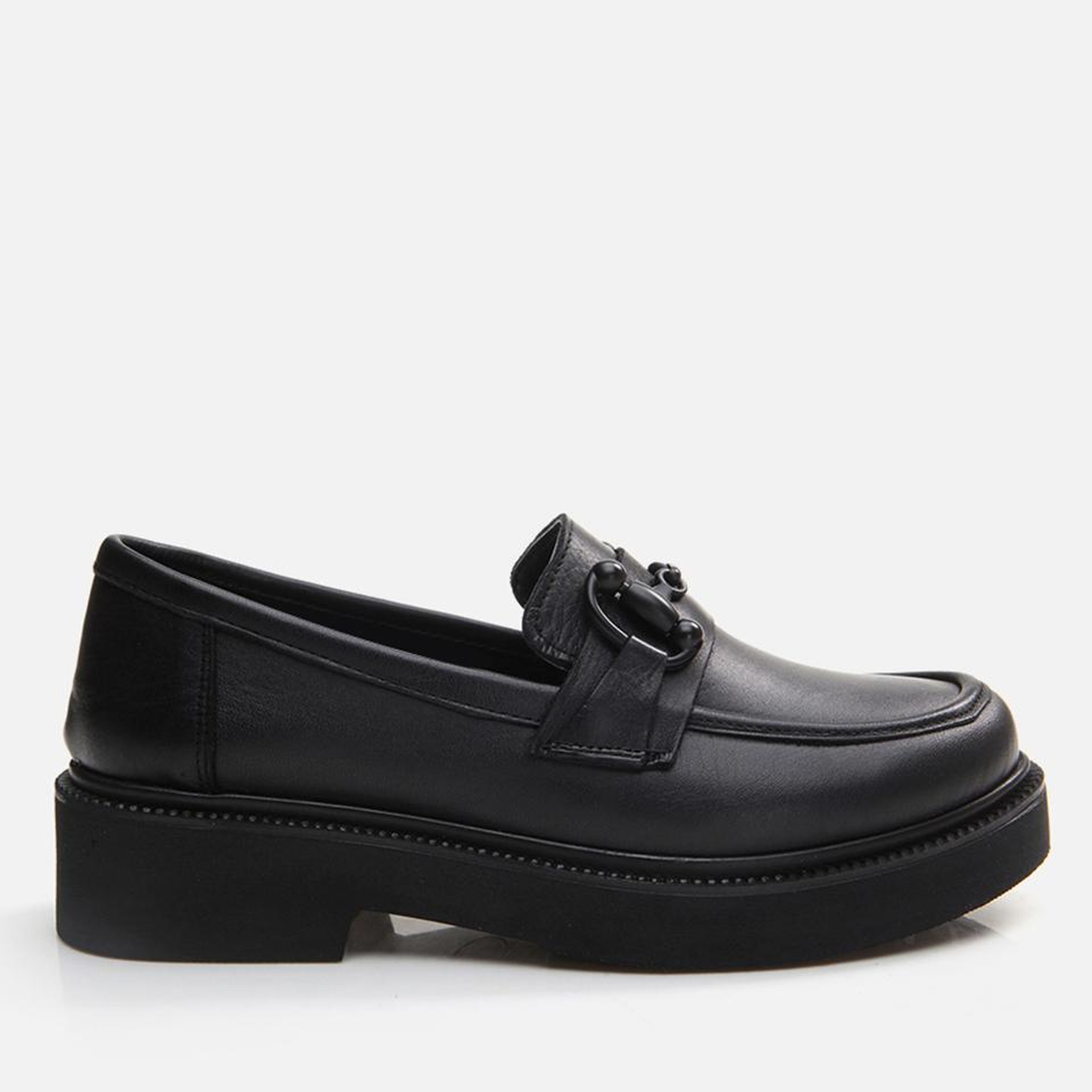 Kadın Deri Siyah Loafer
