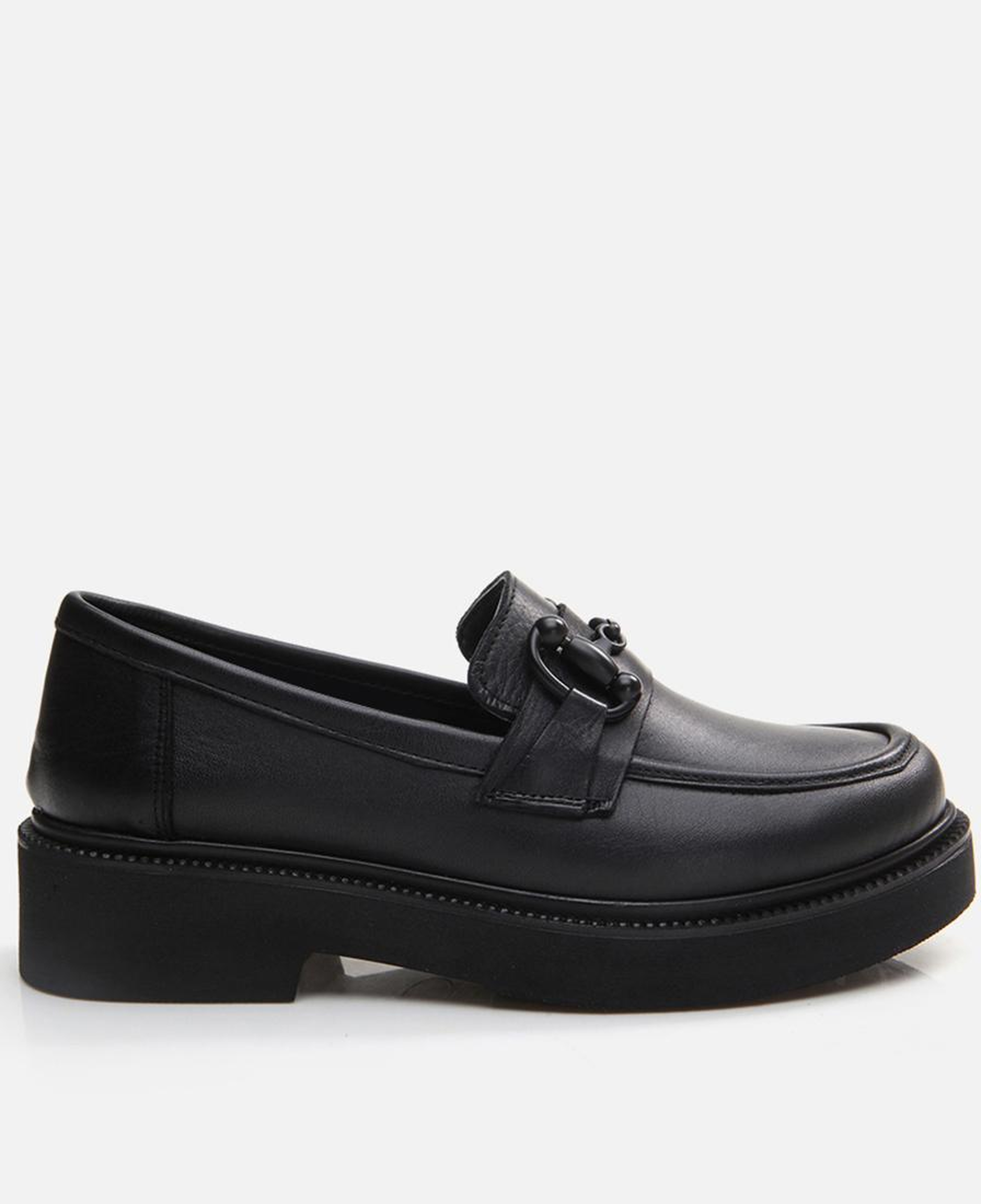 Kadın Deri Siyah Loafer