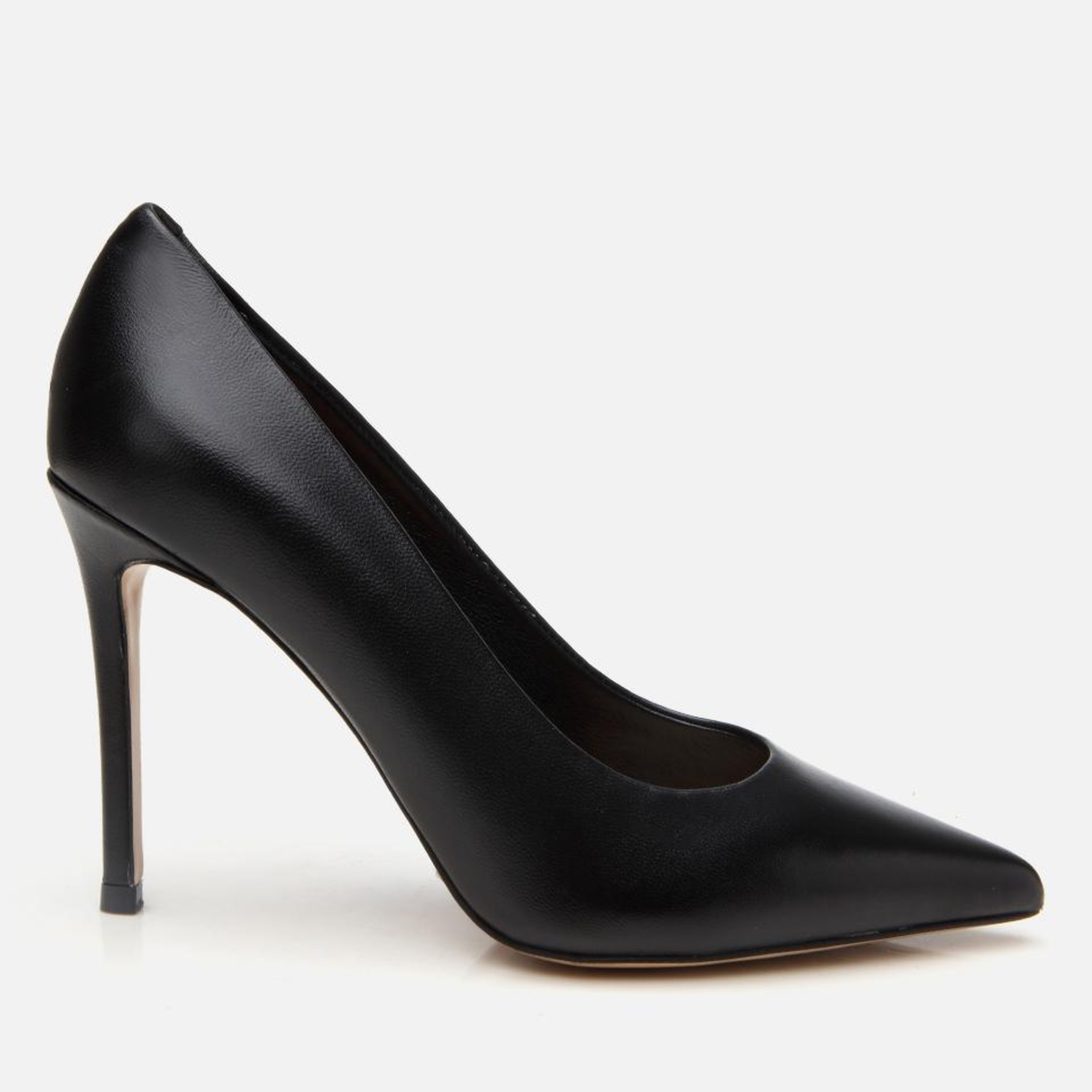 Kadın Deri Siyah İnce Topuklu Stiletto