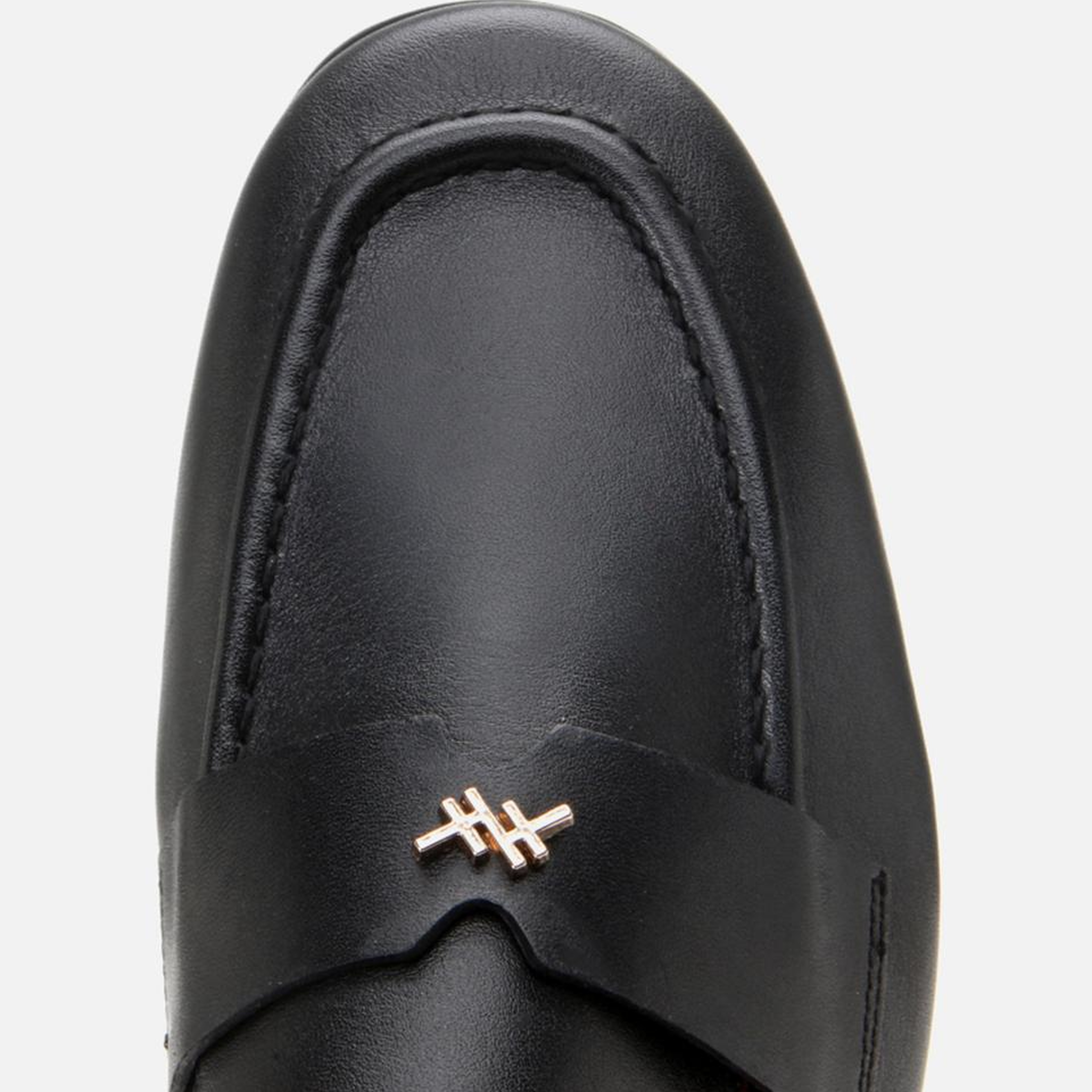 Kadın Deri Siyah Esnek Tabanlı Klasik Loafer