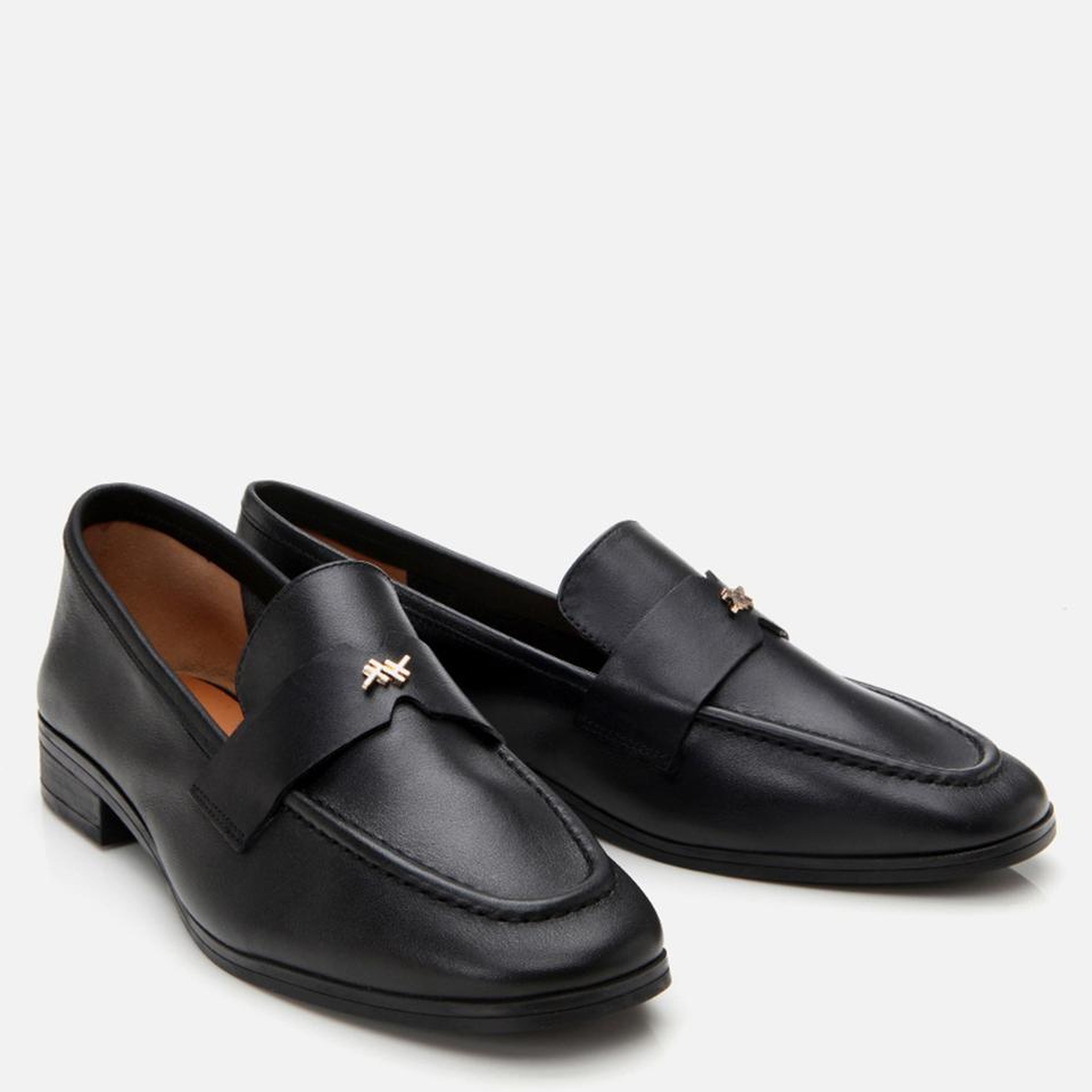 Kadın Deri Siyah Esnek Tabanlı Klasik Loafer