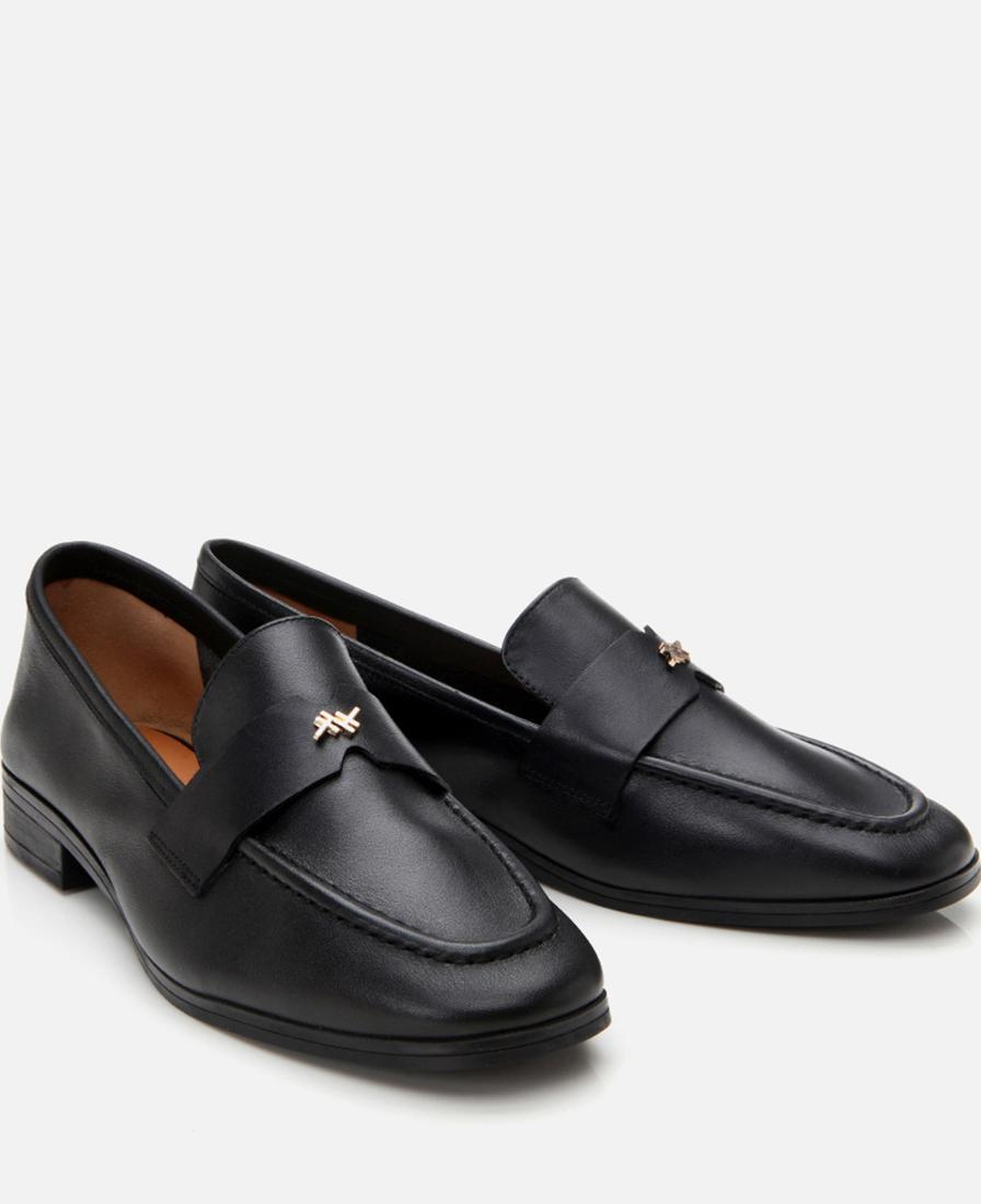 Kadın Deri Siyah Esnek Tabanlı Klasik Loafer