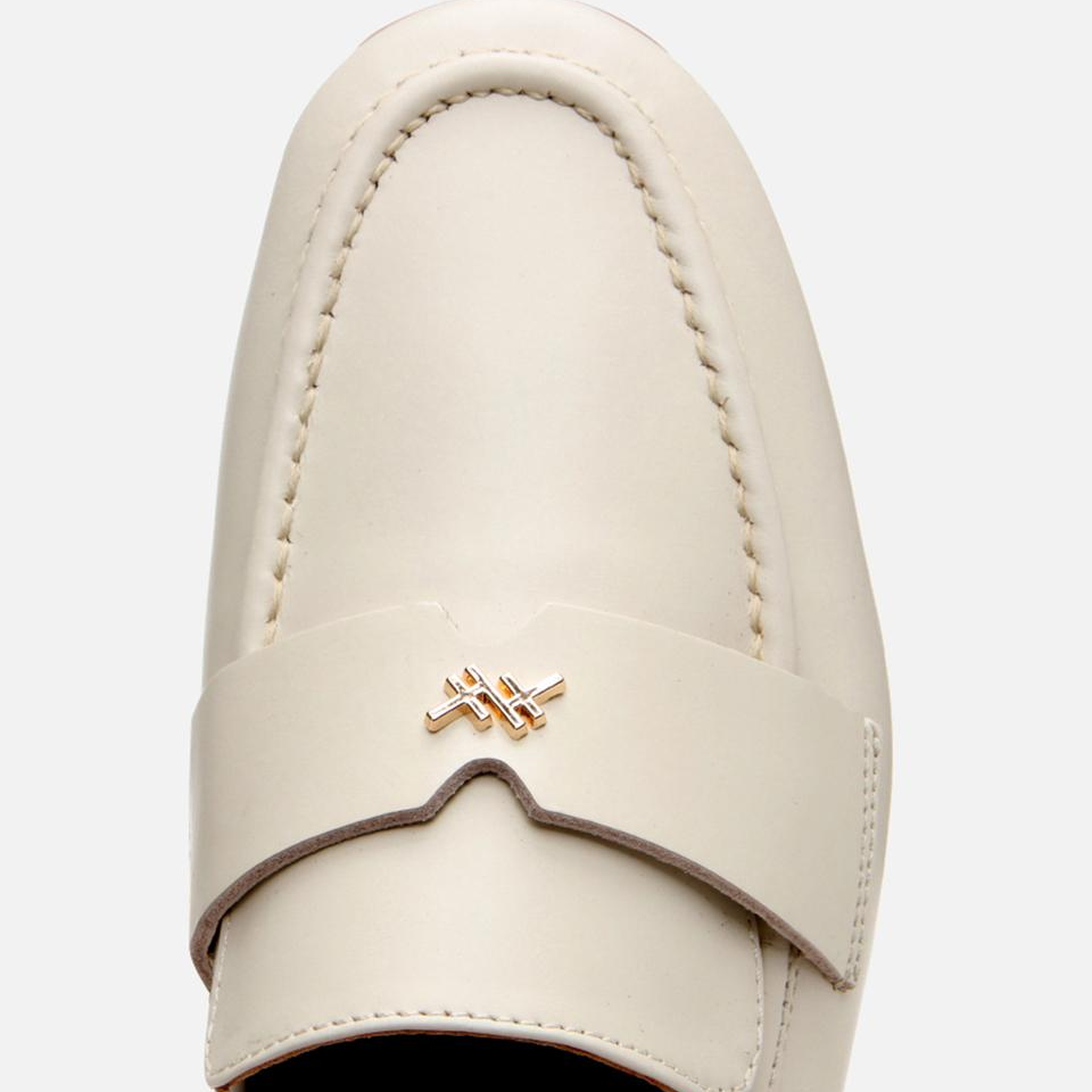 Kadın Deri Ekru Esnek Tabanlı Klasik Loafer