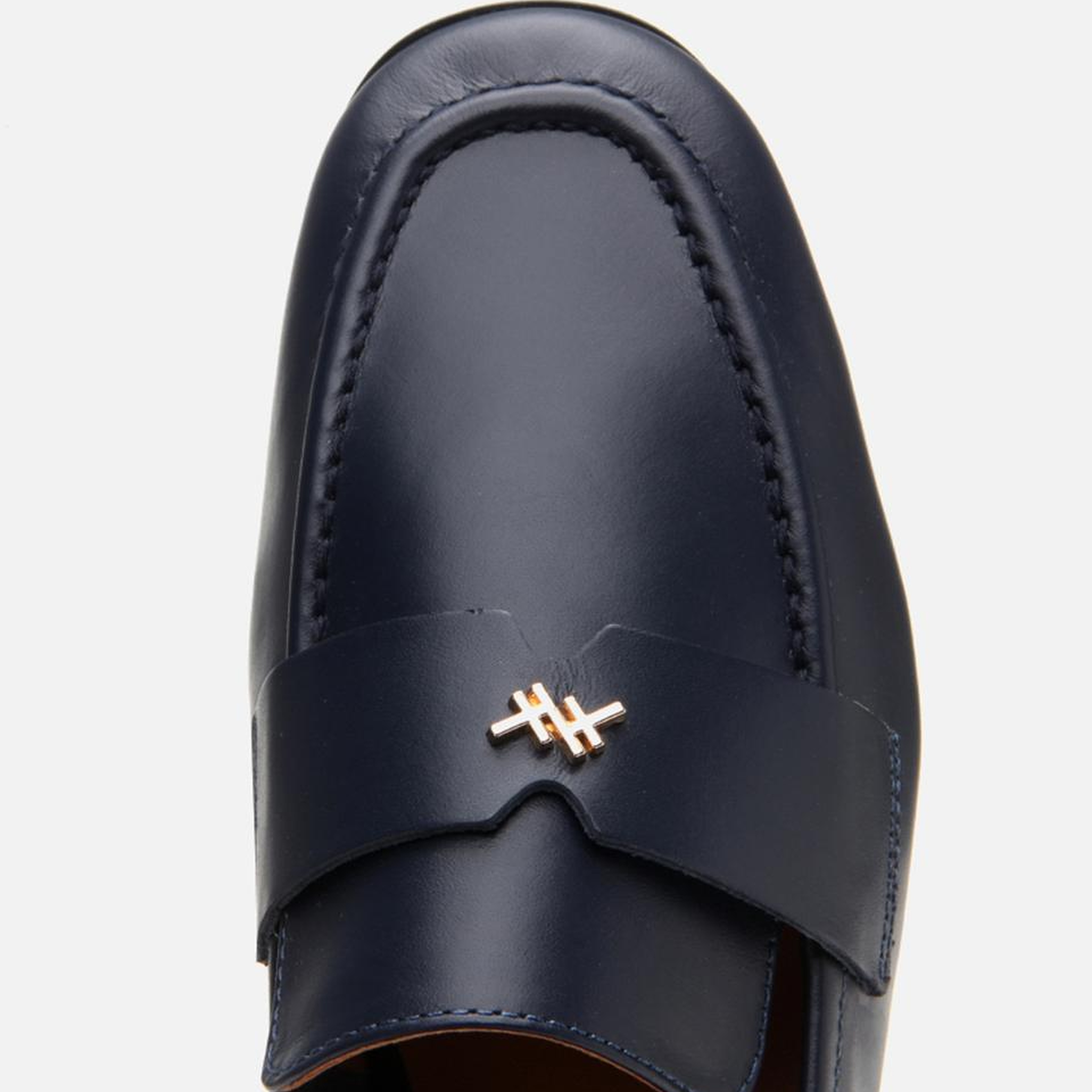 Kadın Deri Lacivert Esnek Tabanlı Klasik Loafer