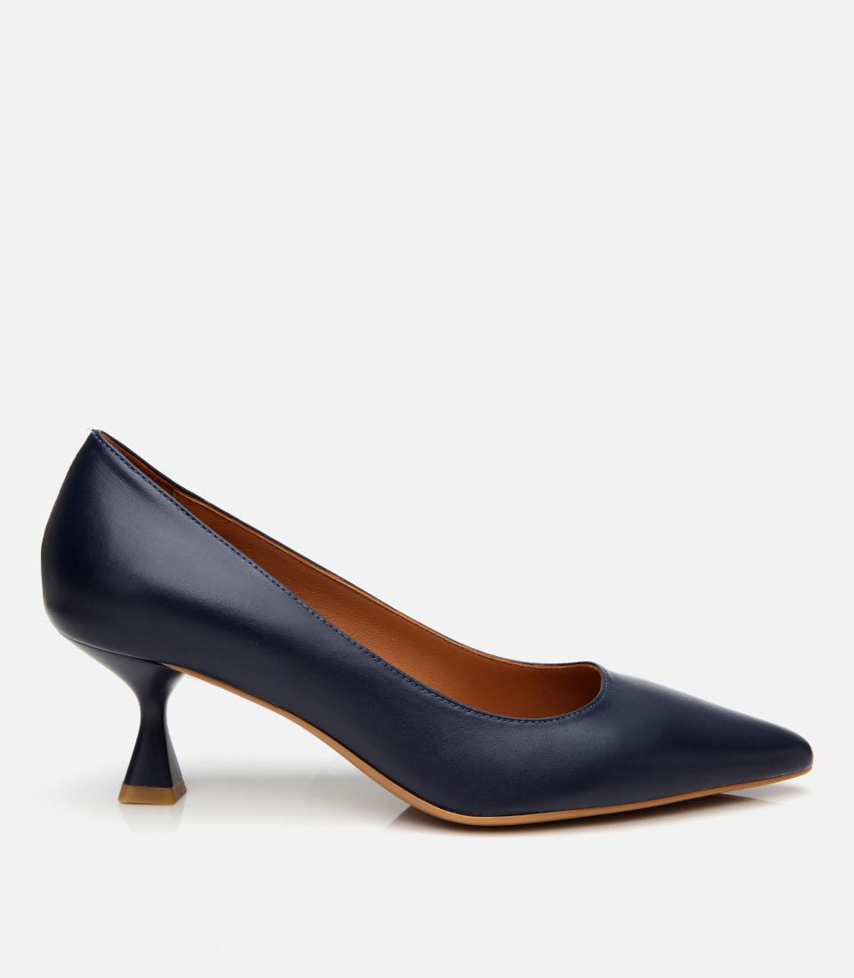 Kadın Deri Lacivert Stiletto