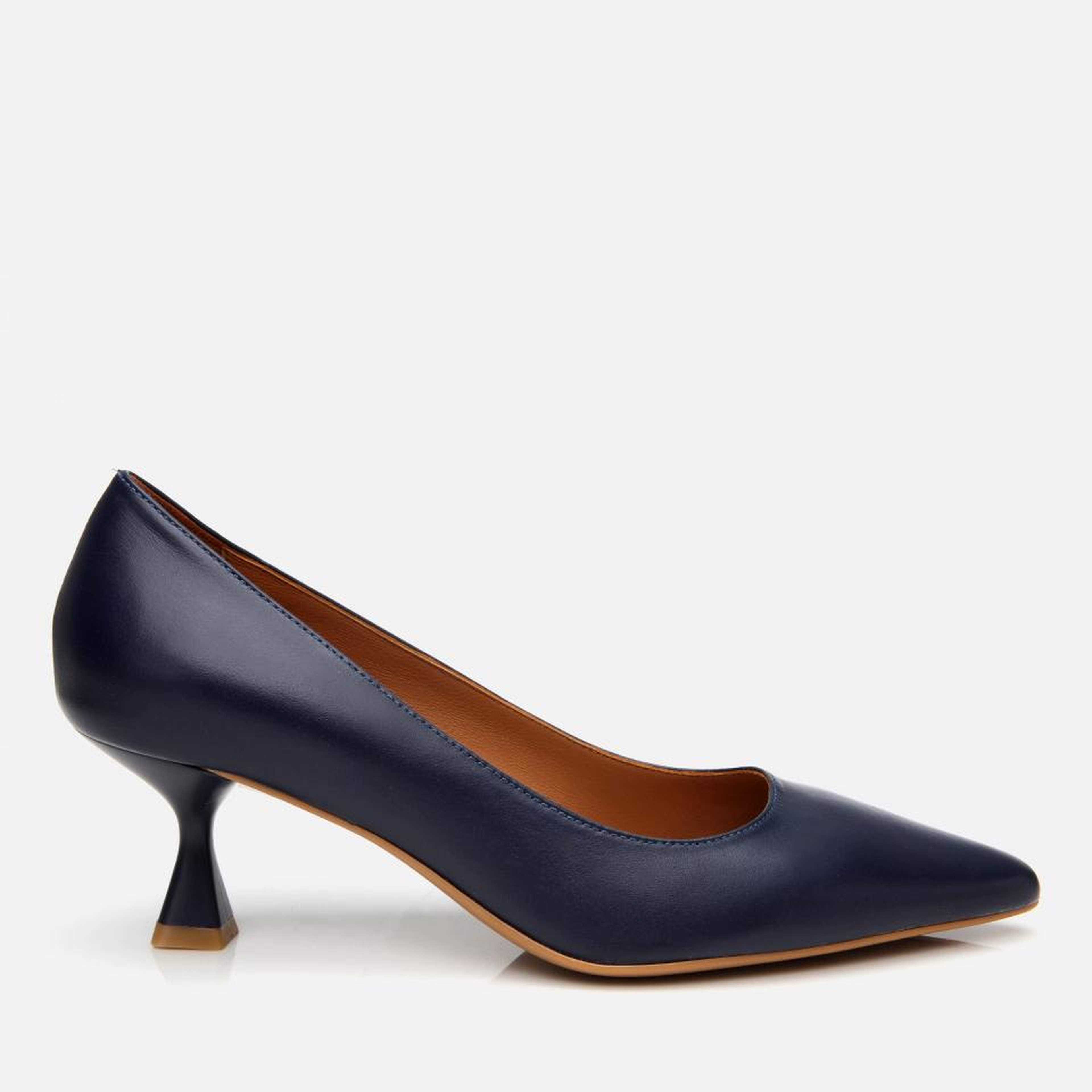 Kadın Deri Lacivert Stiletto