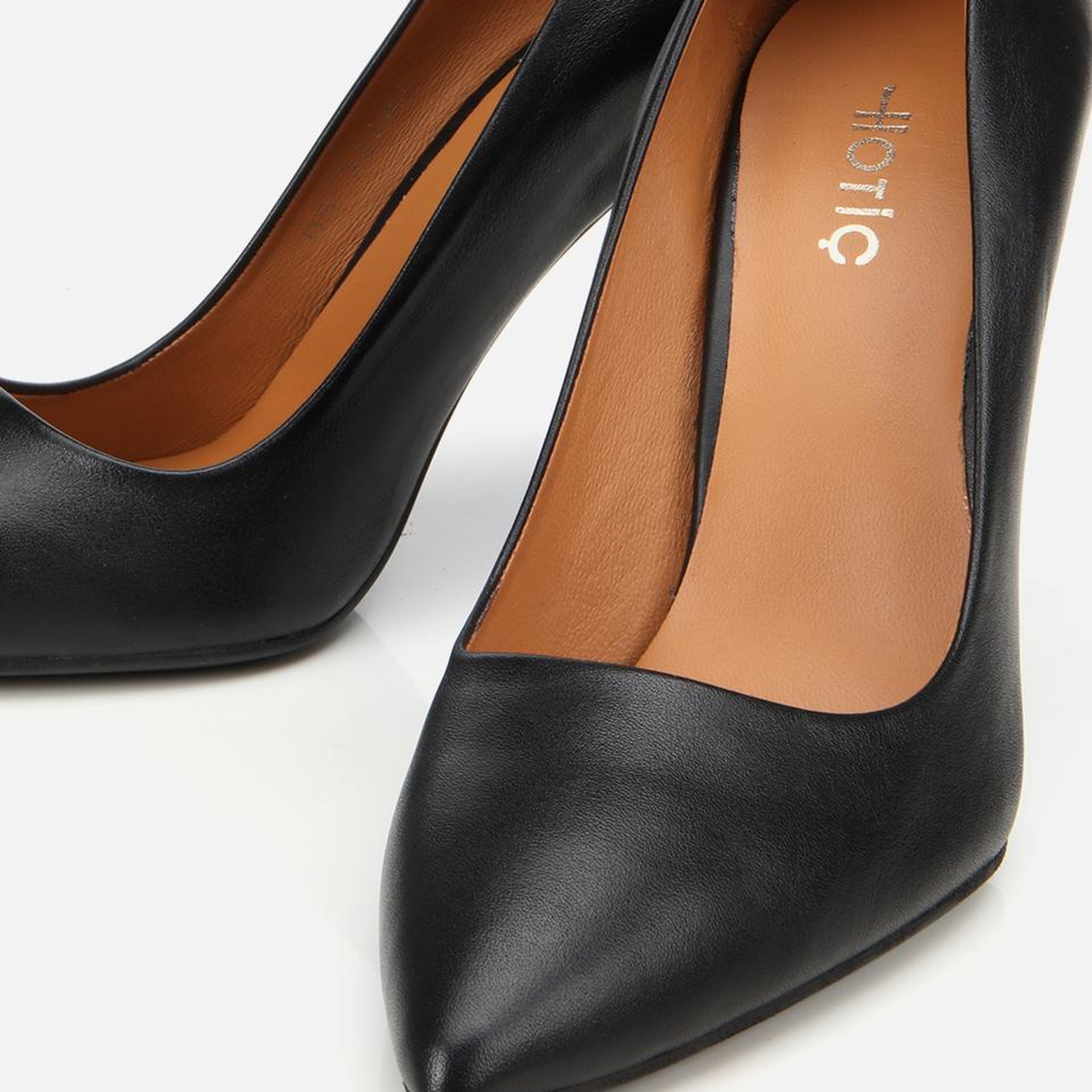 Kadın Deri Siyah Stiletto