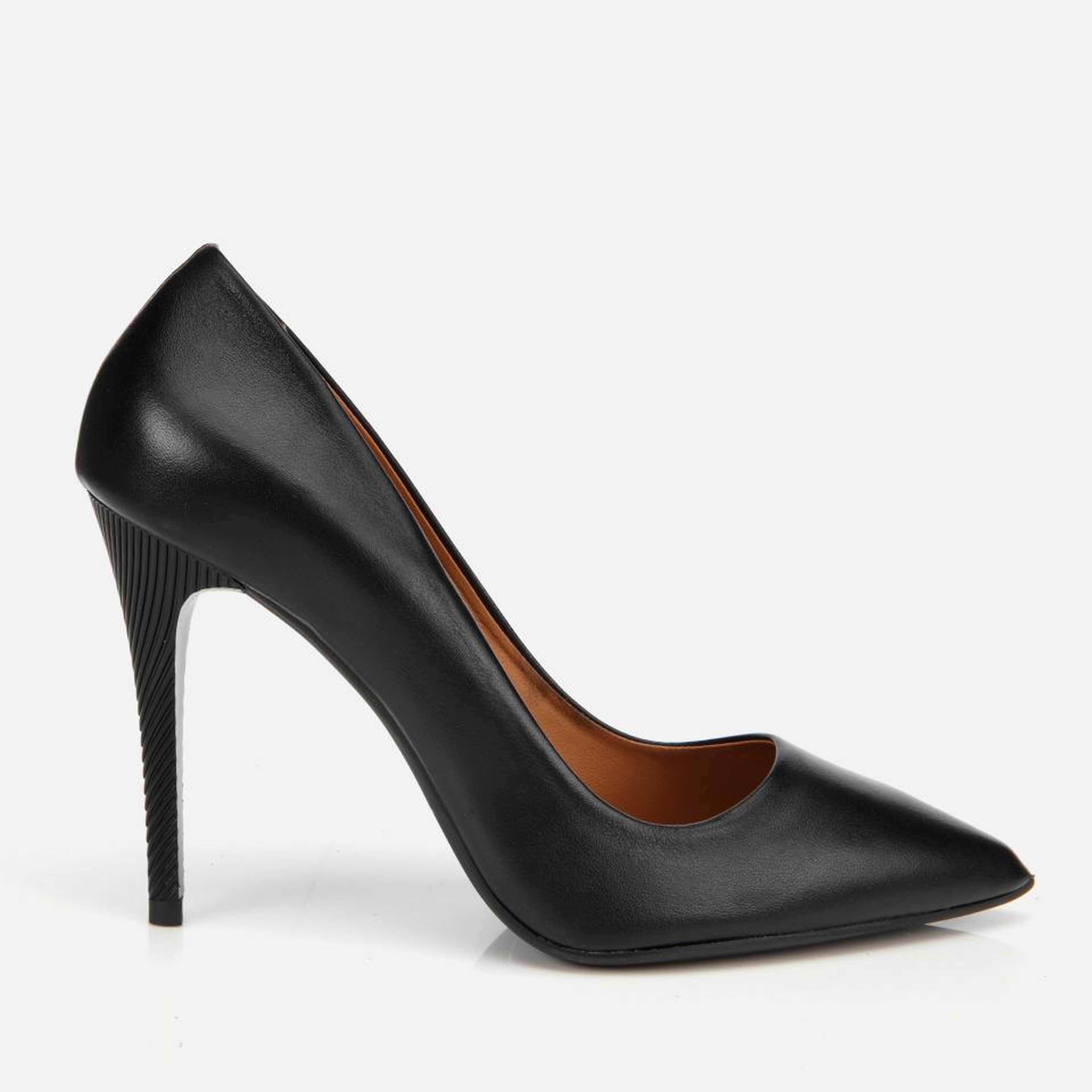 Kadın Deri Siyah Stiletto