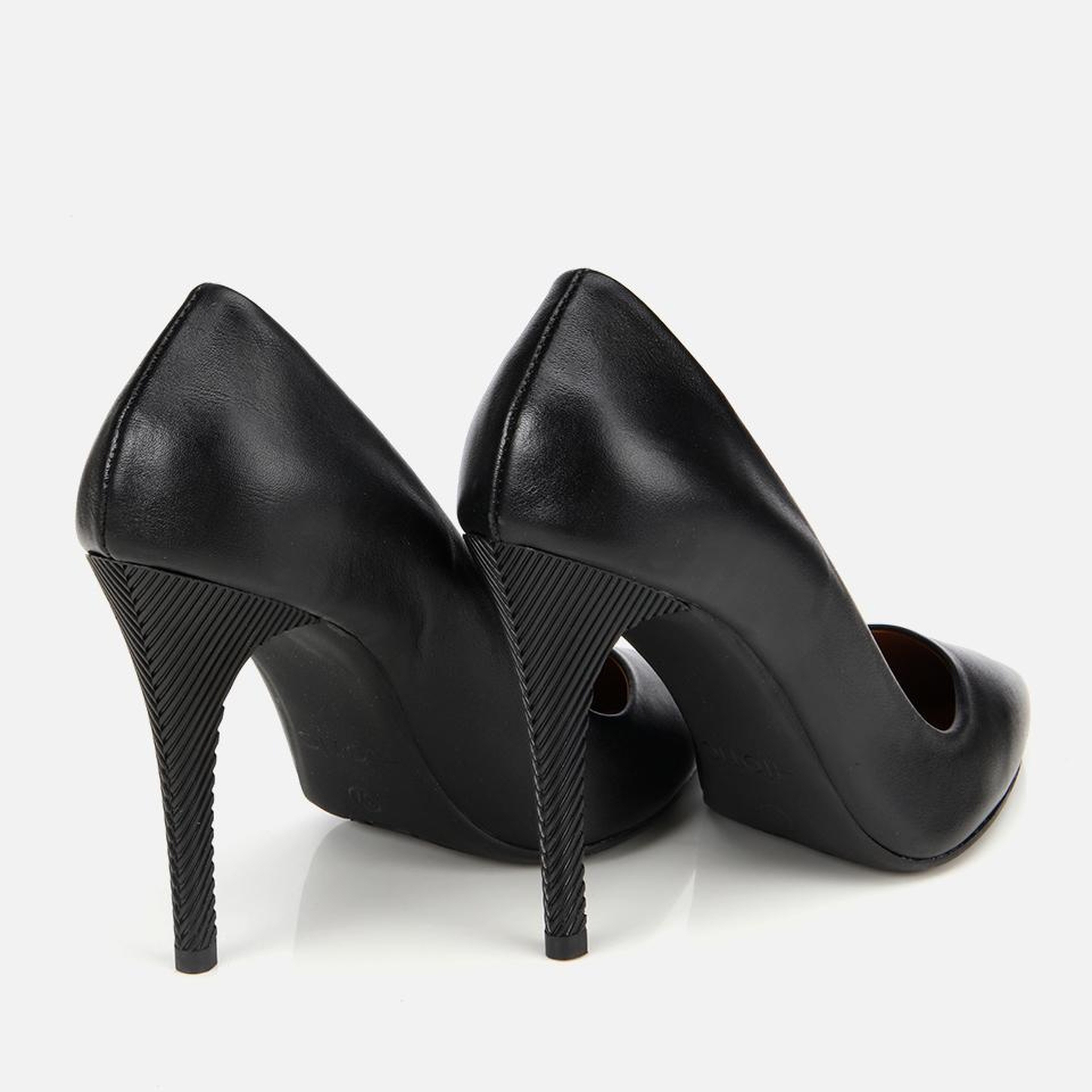 Kadın Deri Siyah Stiletto