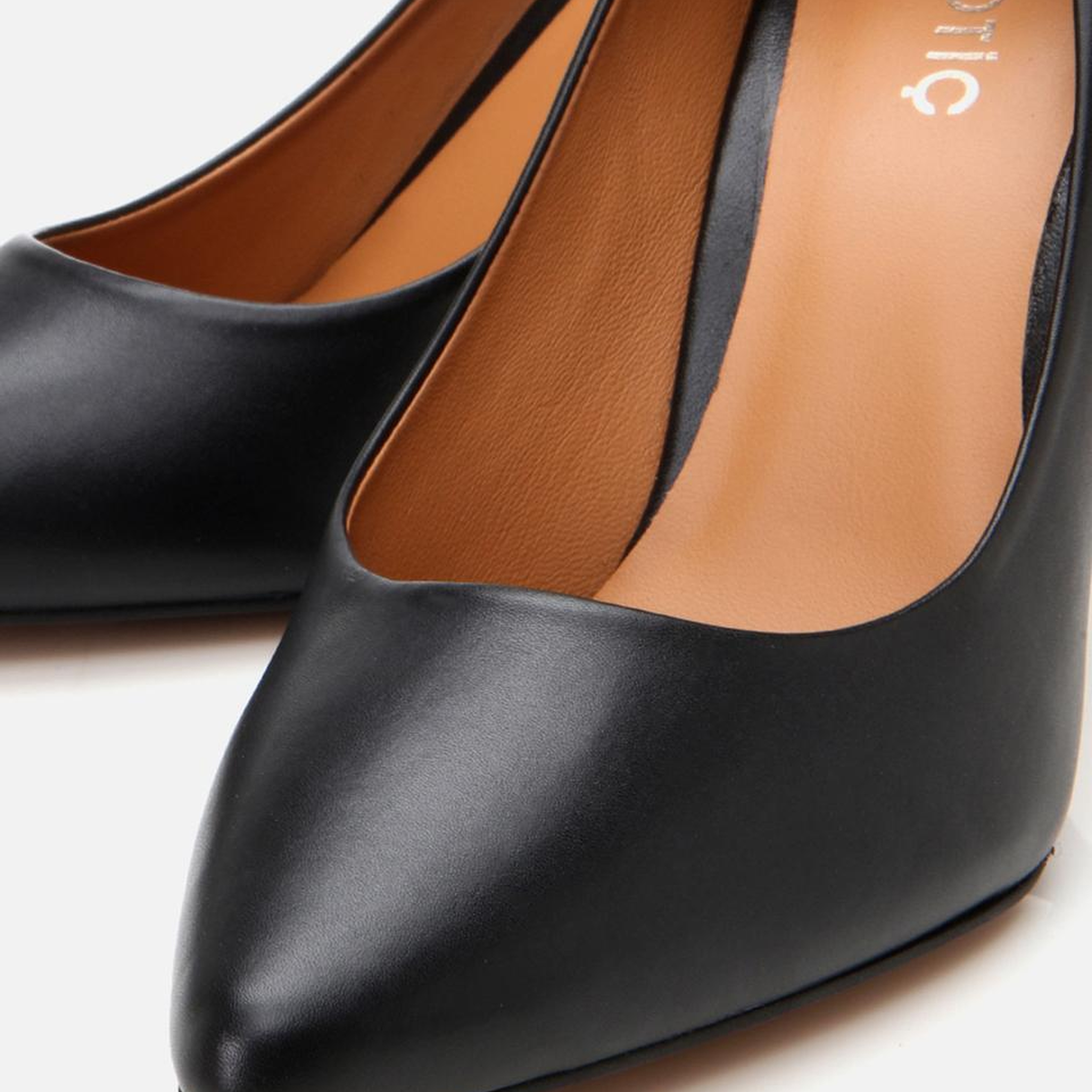 Kadın Deri Siyah Yüksek Topuklu Stiletto