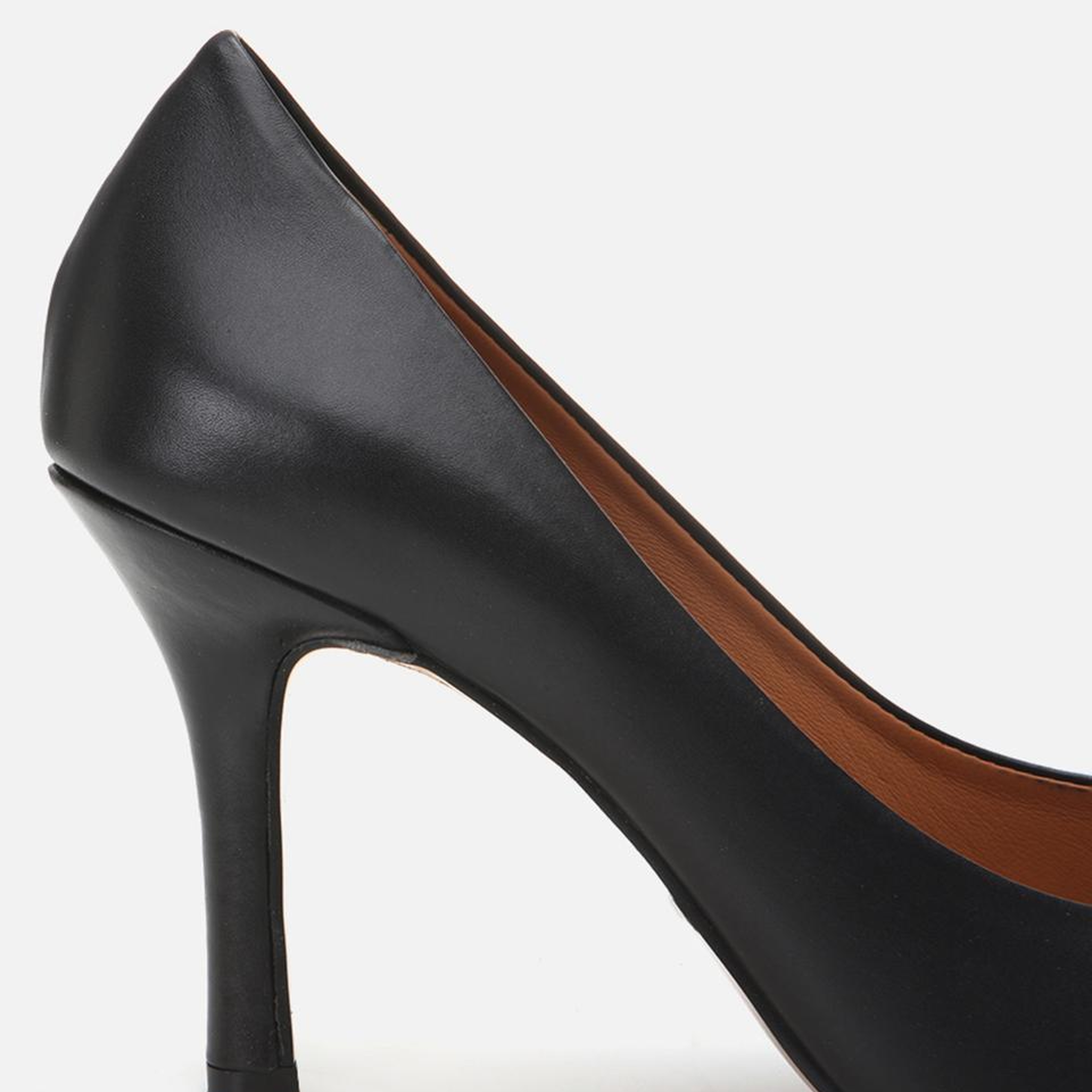 Kadın Deri Siyah Yüksek Topuklu Stiletto