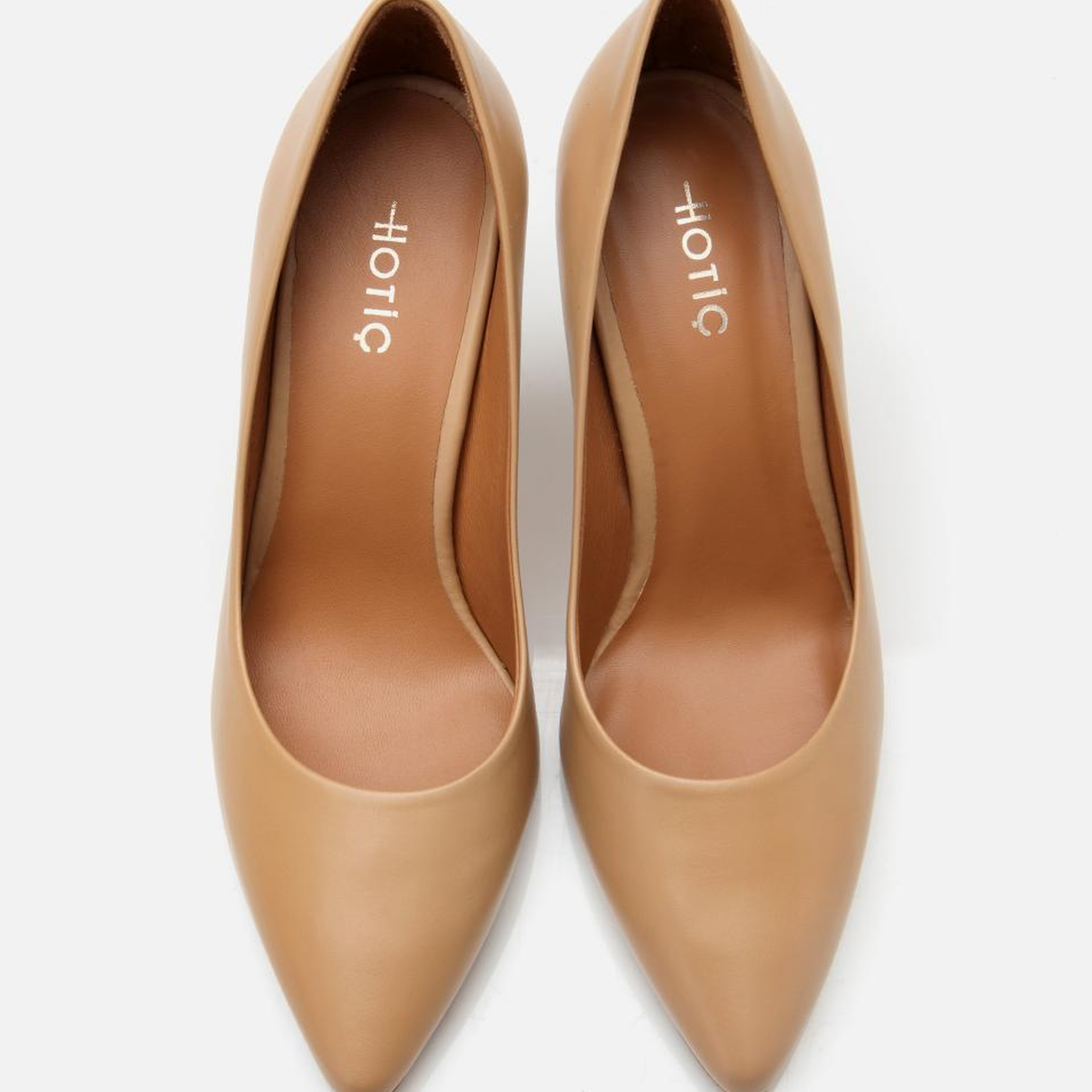 Kadın Deri Bej Yüksek Topuklu Stiletto