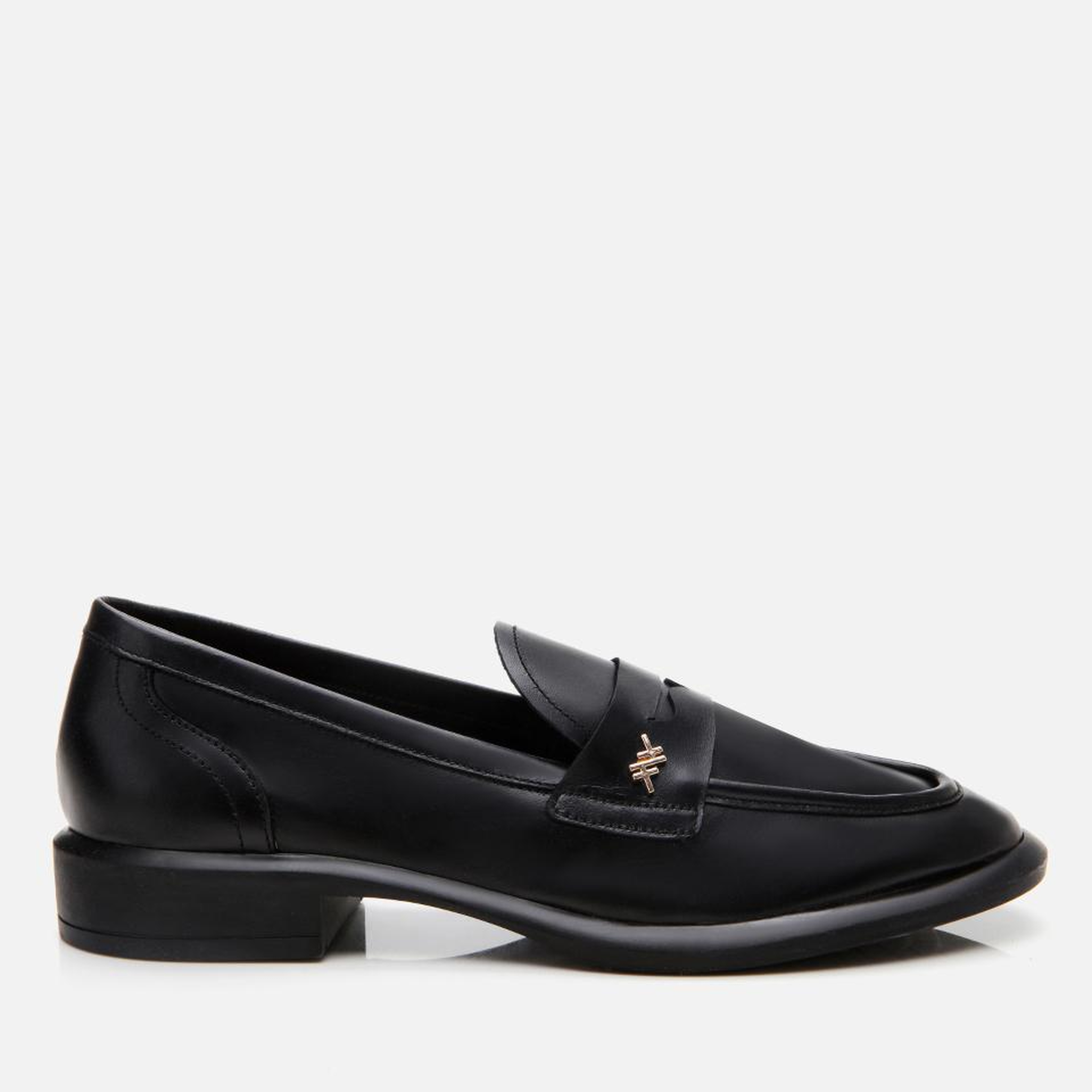 Kadın Deri Siyah Esnek Tabanlı Klasik Loafer