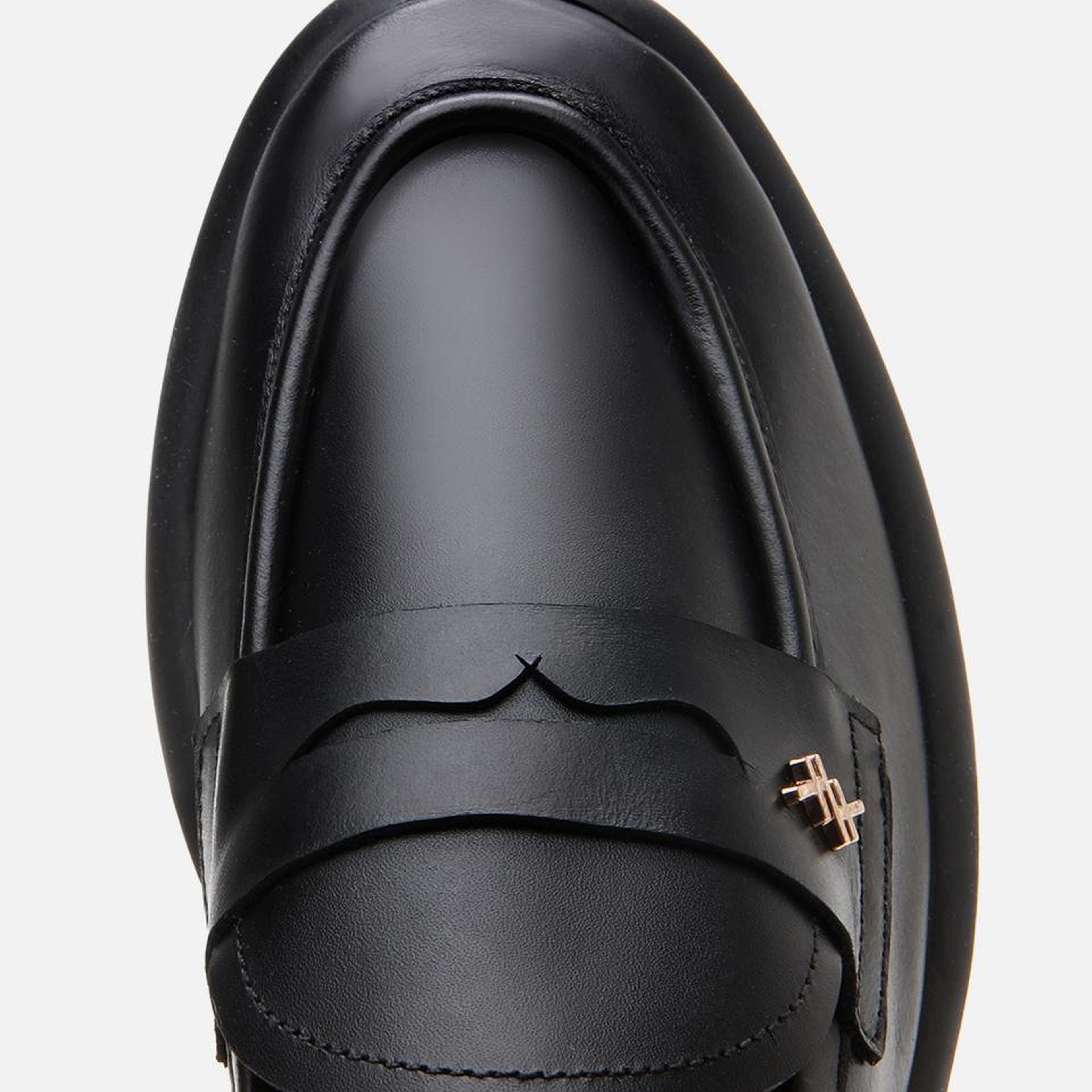 Kadın Deri Siyah Esnek Tabanlı Klasik Loafer
