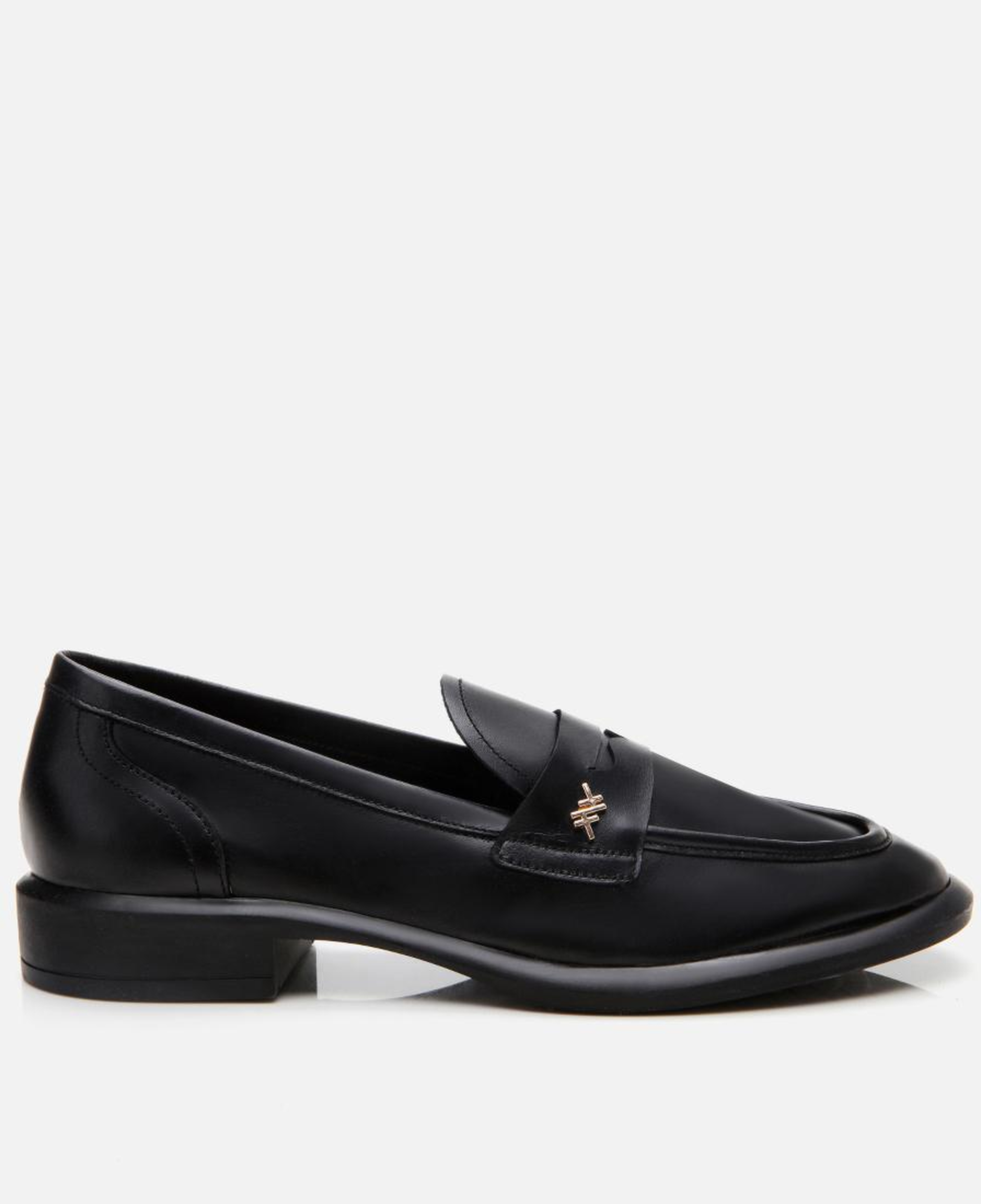 Kadın Deri Siyah Esnek Tabanlı Klasik Loafer