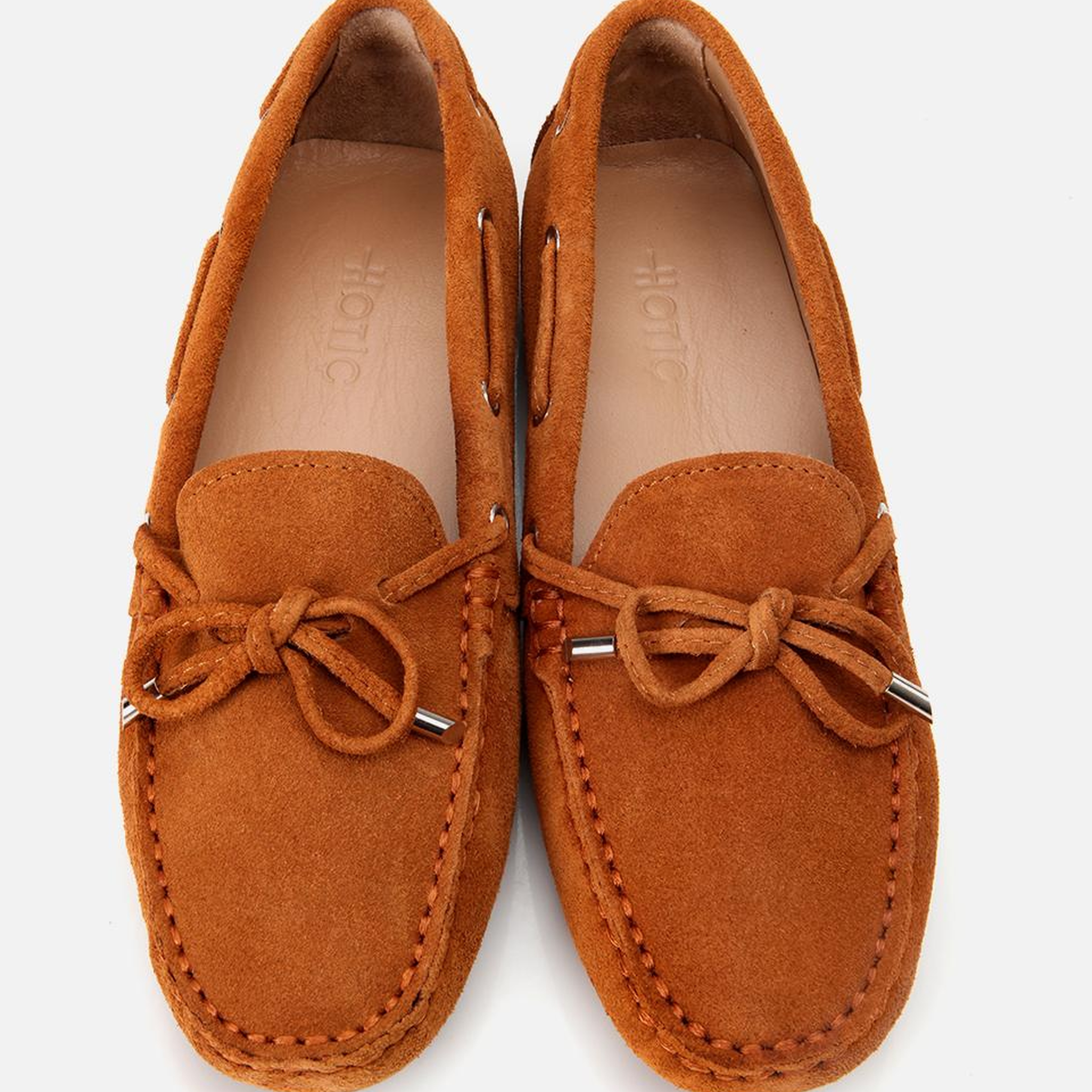 Kadın Süet Deri Taba Bağcık Detaylı Günlük Loafer