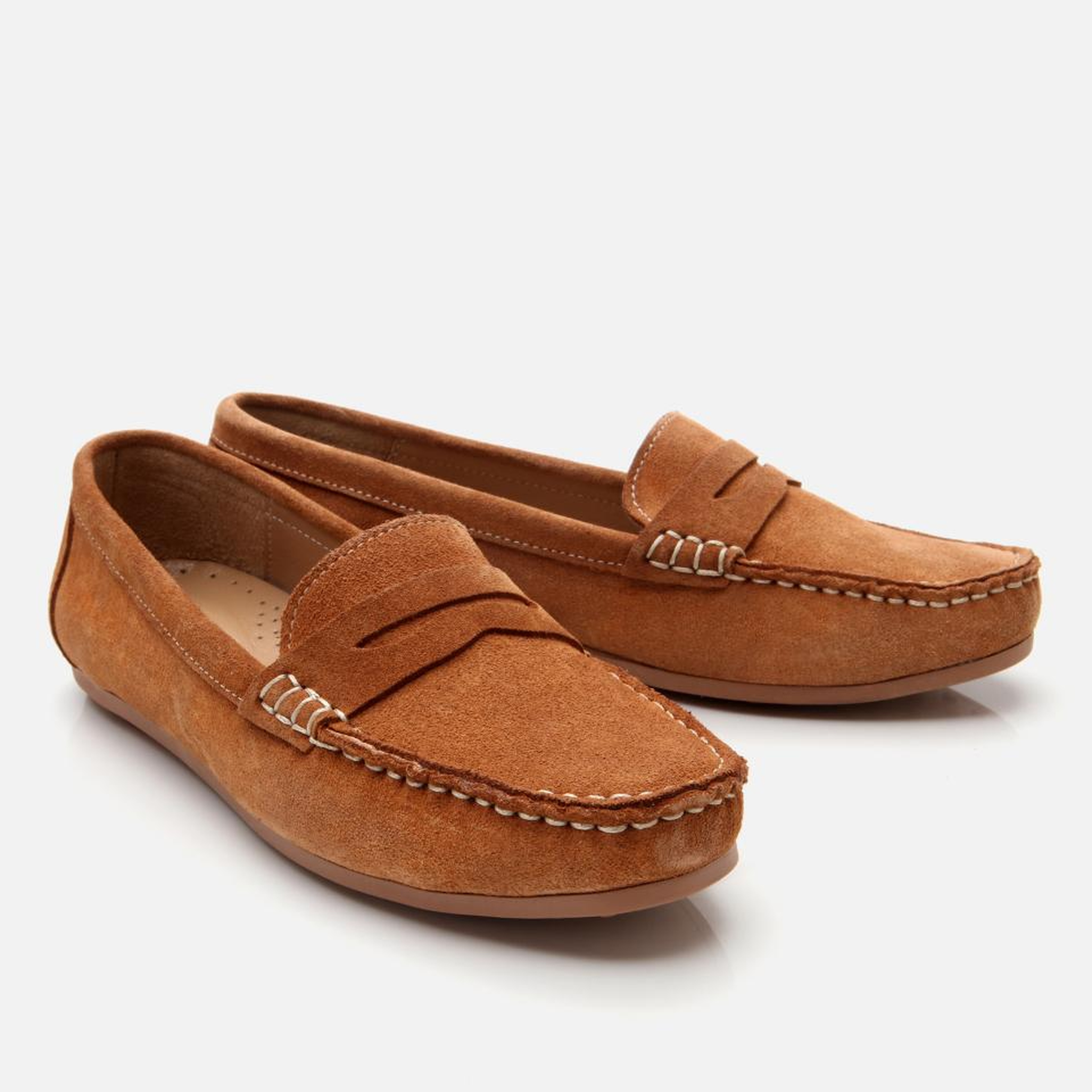 Kadın Süet Deri Taba Günlük Loafer