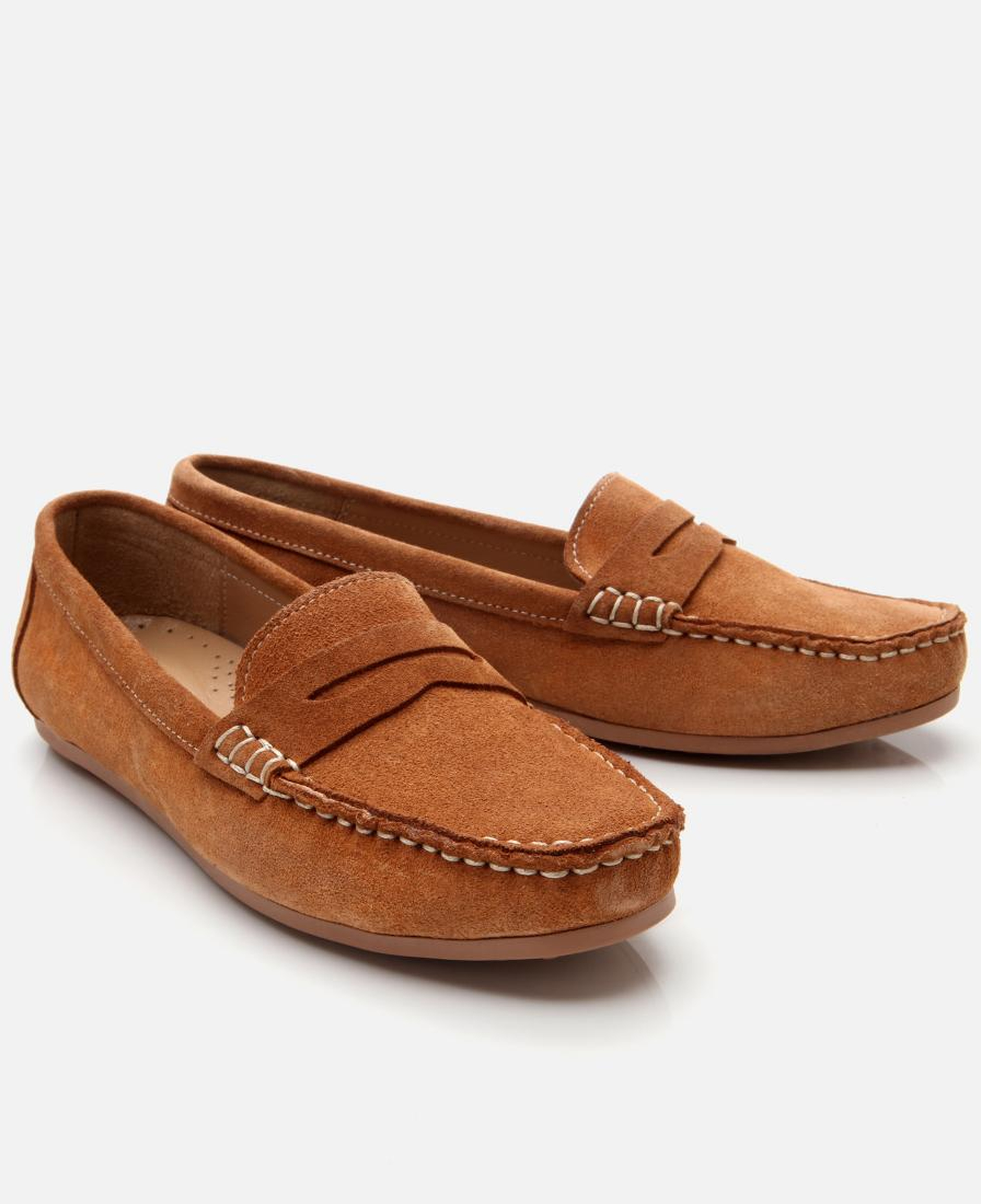 Kadın Süet Deri Taba Günlük Loafer