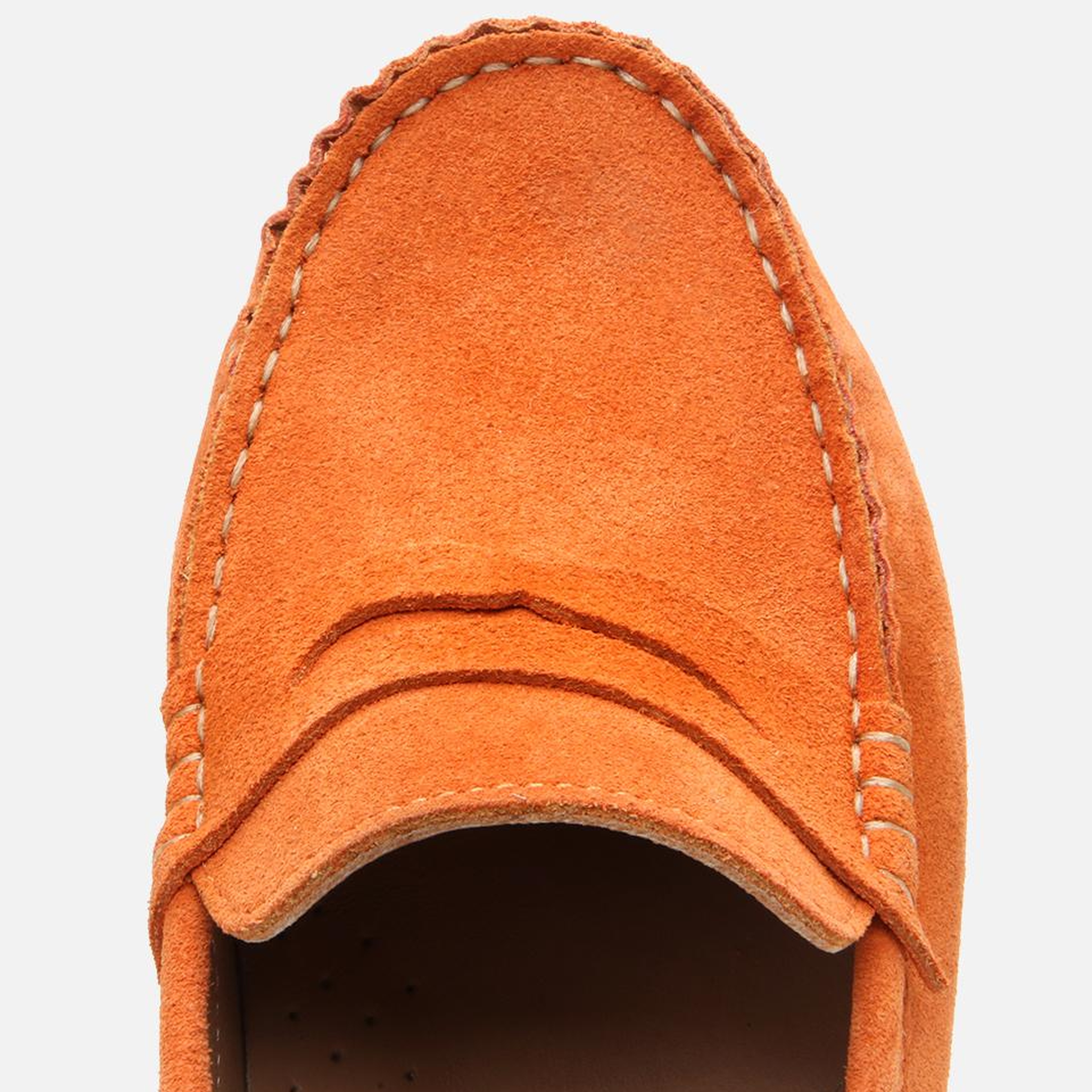 Kadın Süet Deri Turuncu Günlük Loafer