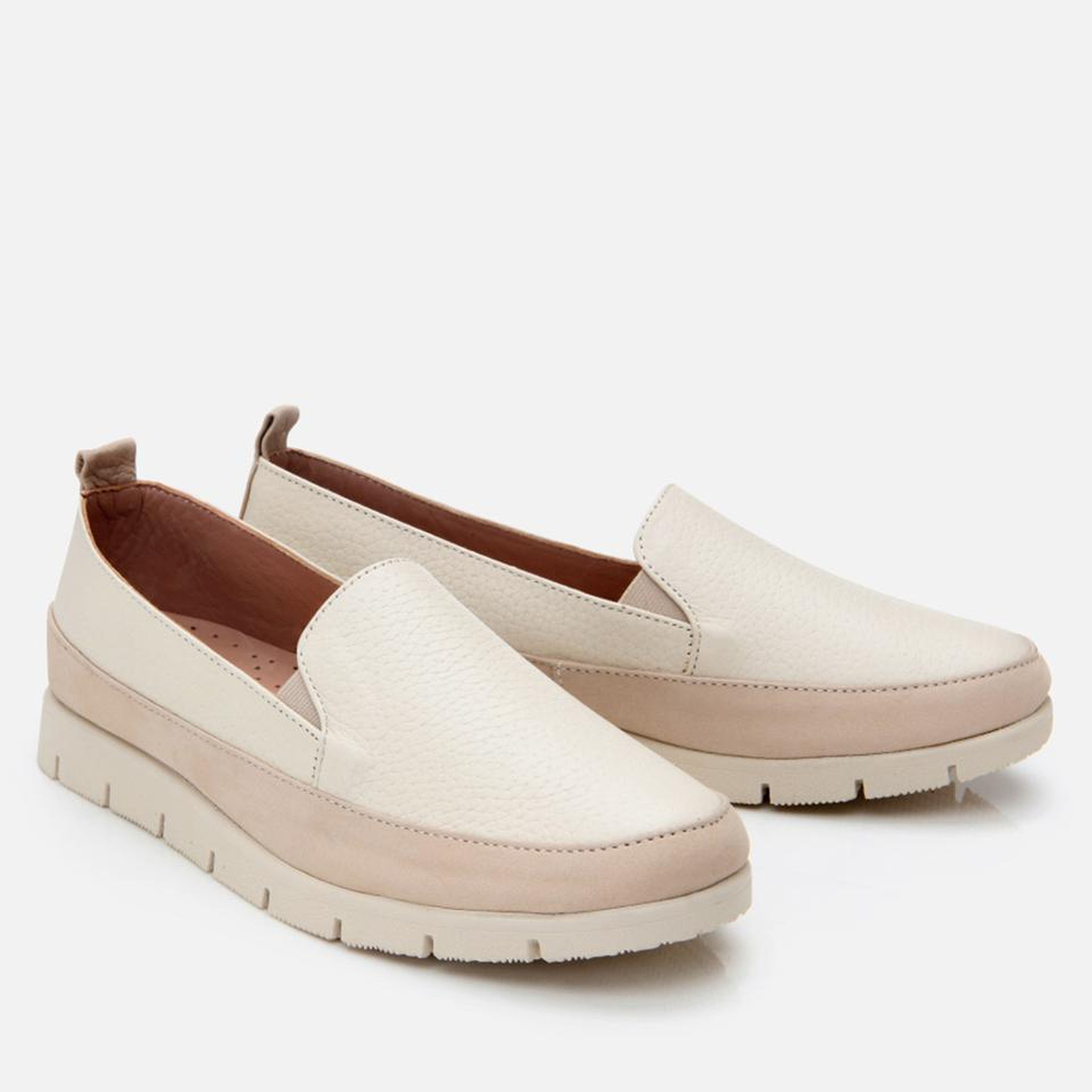 Kadın Deri Bej Loafer