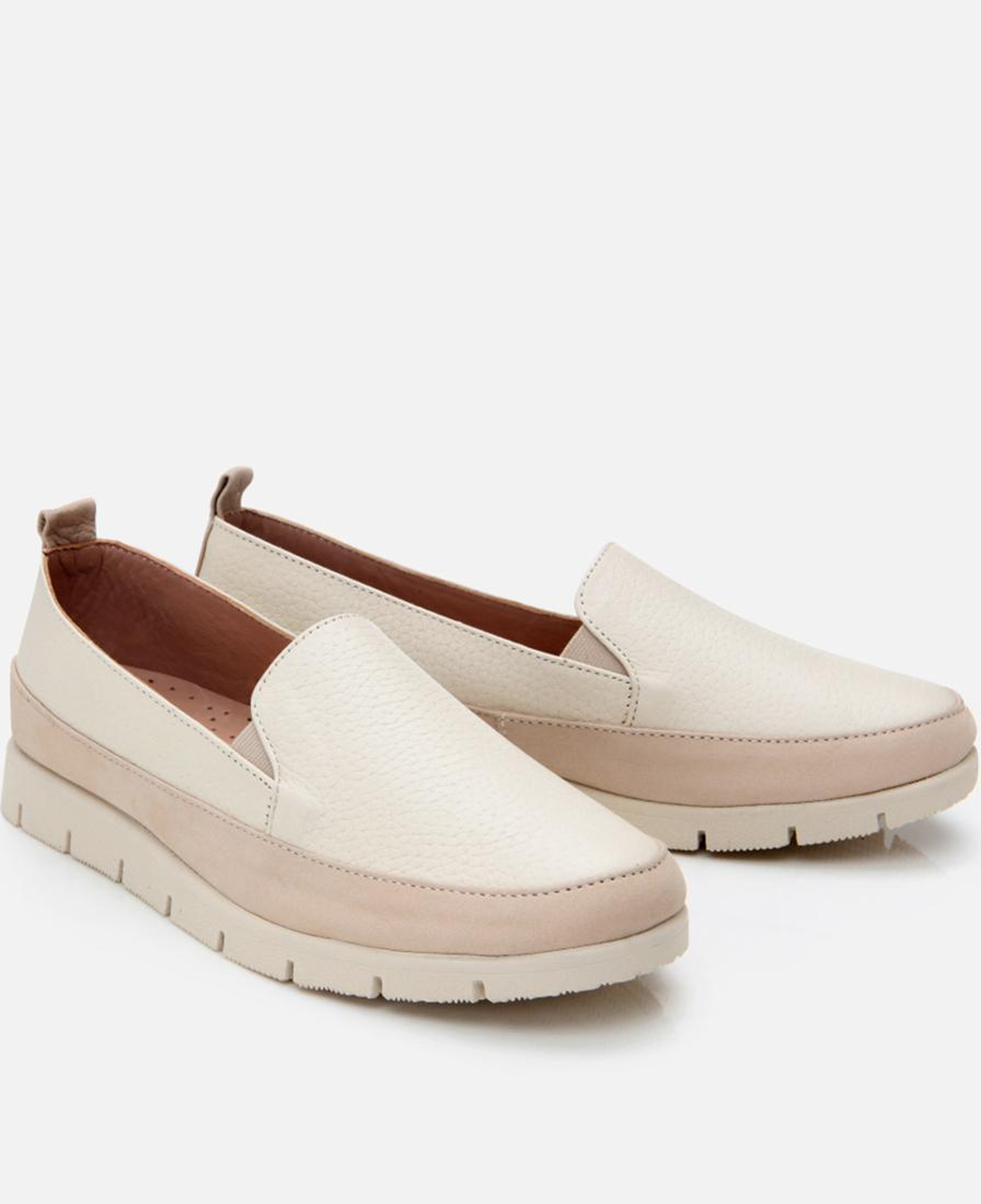 Kadın Deri Bej Loafer