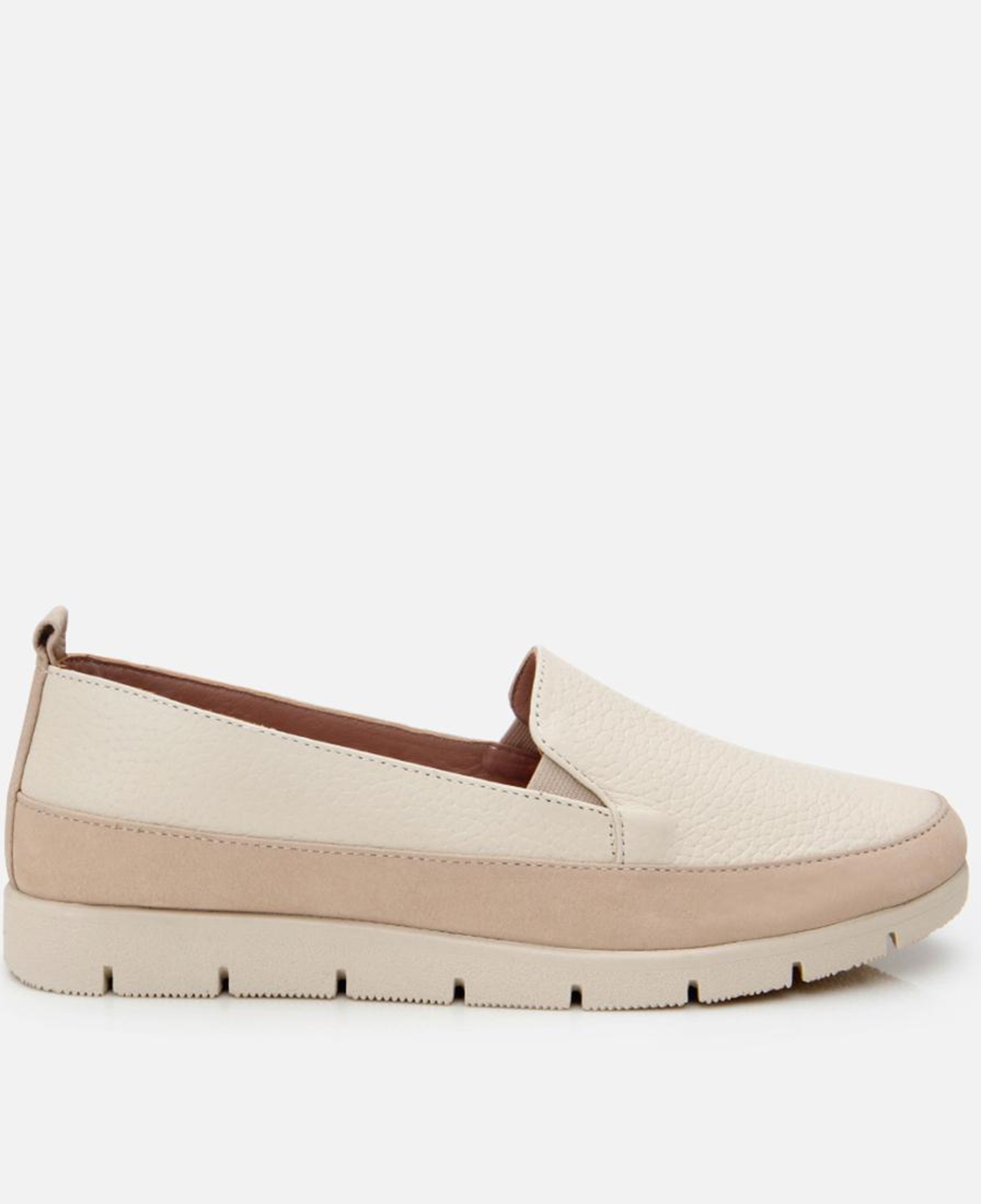 Kadın Deri Bej Loafer