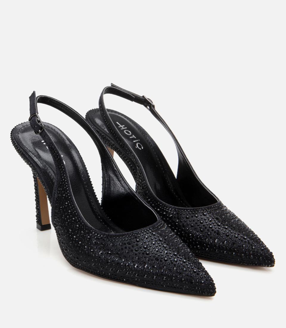 Kadın Siyah Abiye Stiletto