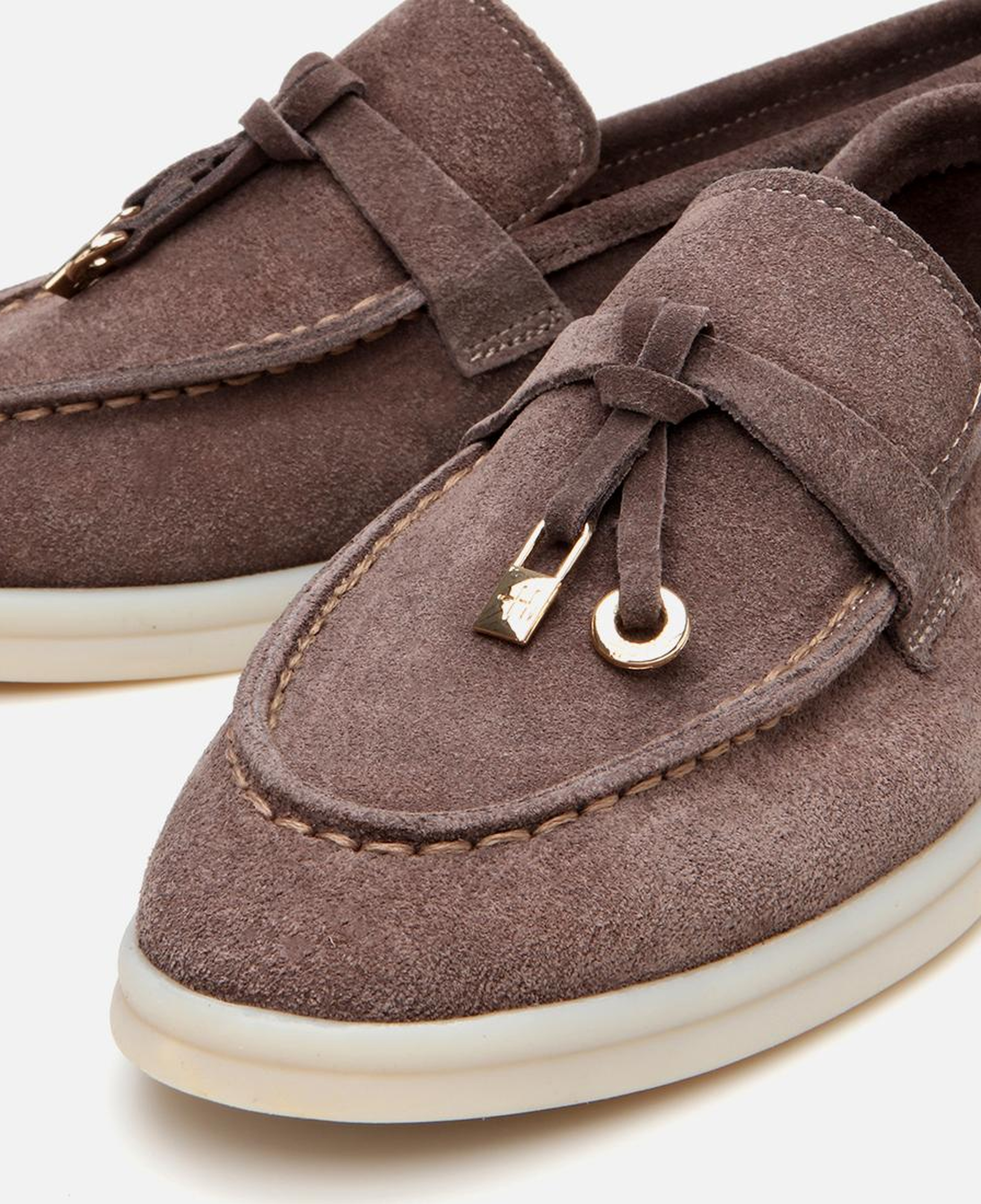 Kadın Süet Deri Vizon Klasik Loafer