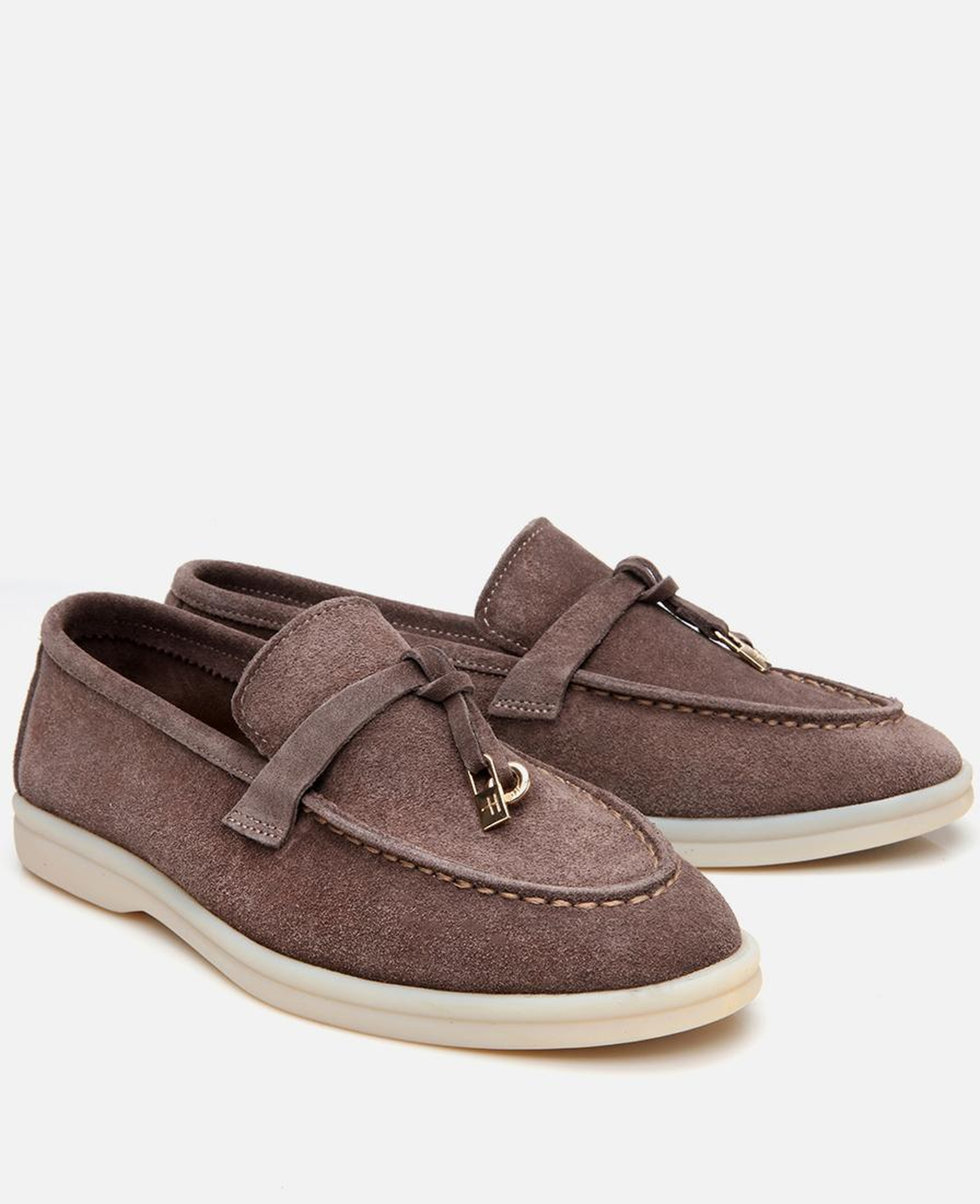 Kadın Süet Deri Vizon Klasik Loafer
