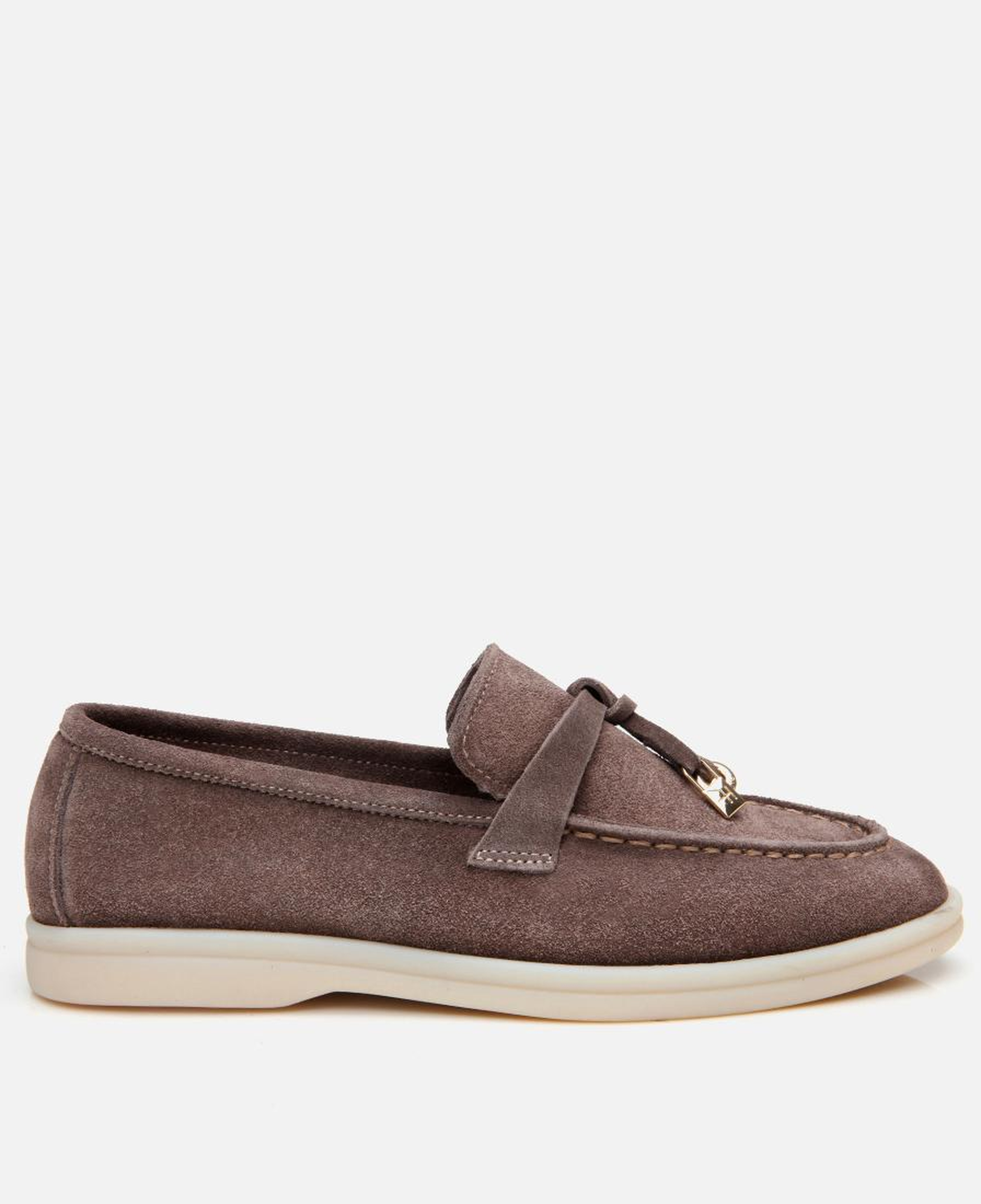 Kadın Süet Deri Vizon Klasik Loafer