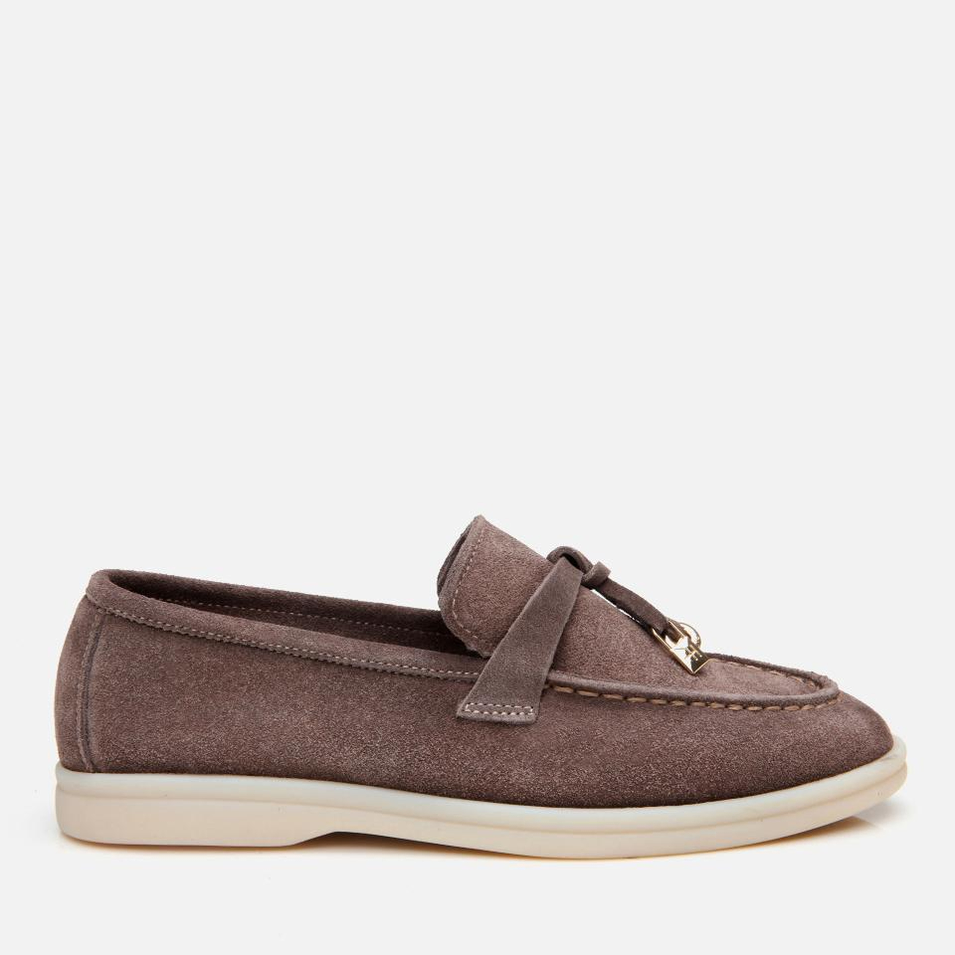 Kadın Süet Deri Vizon Klasik Loafer