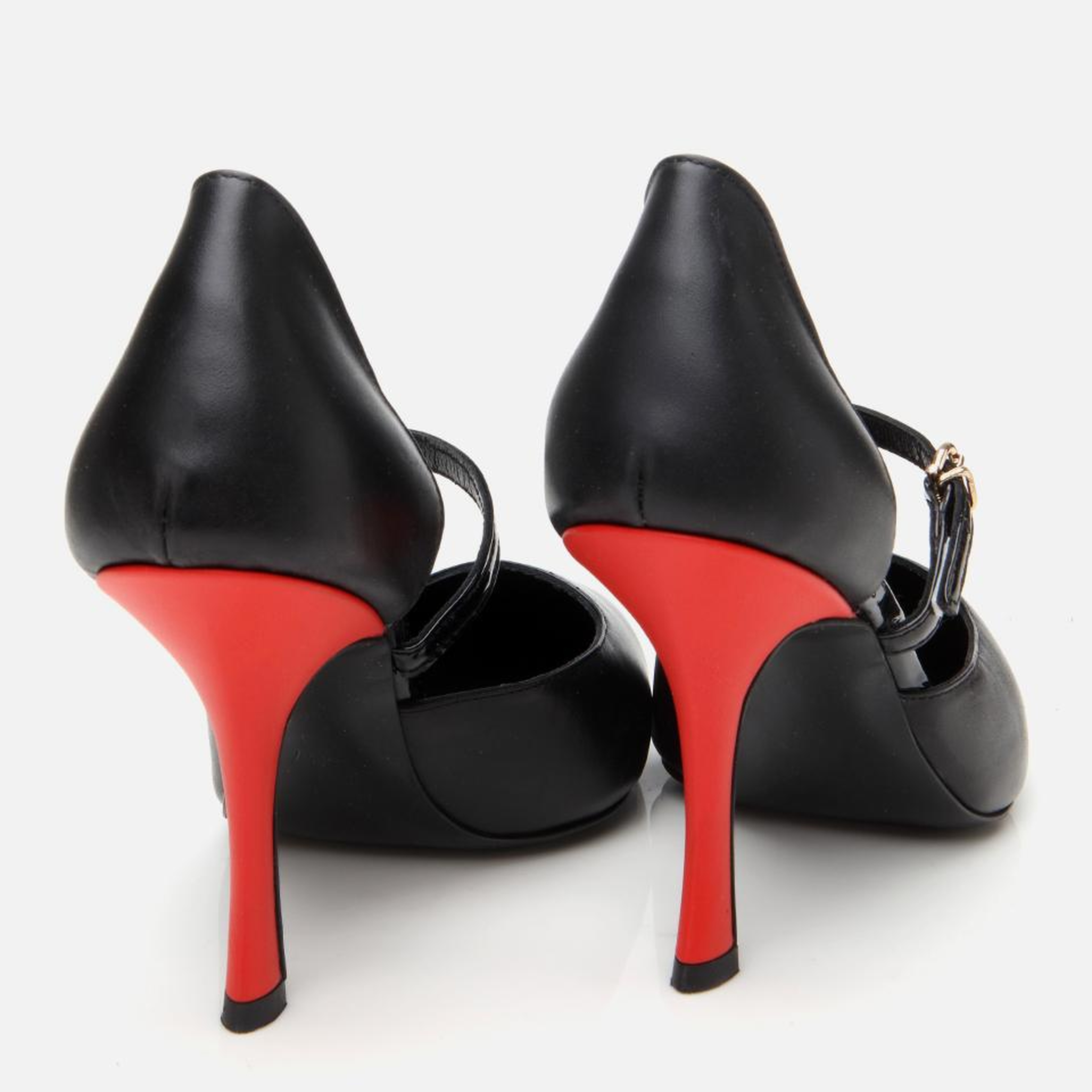 Kadın Rugan Deri Kemerli Stiletto