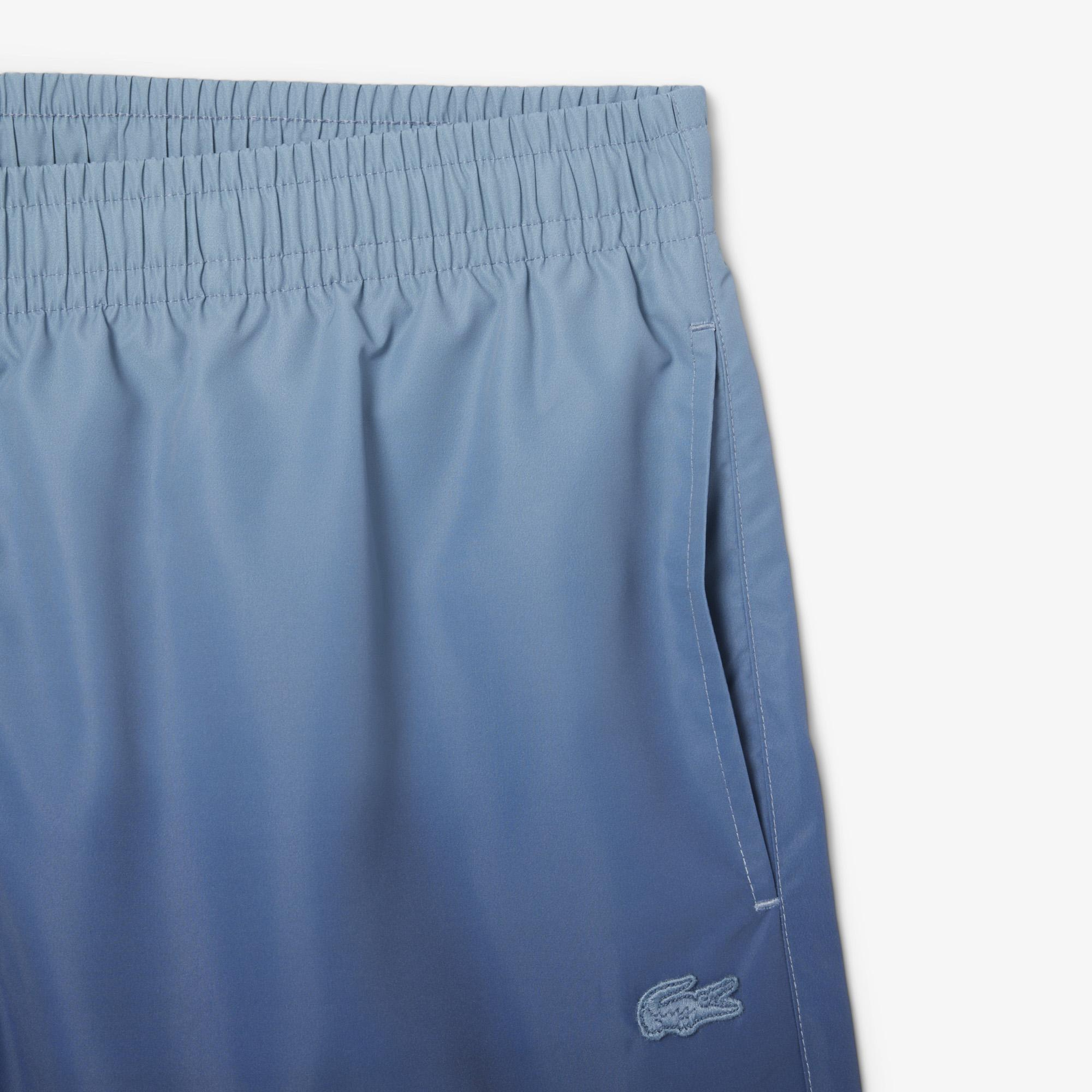 Lacoste Erkek Renk Bloklu Mavi Deniz Şortu