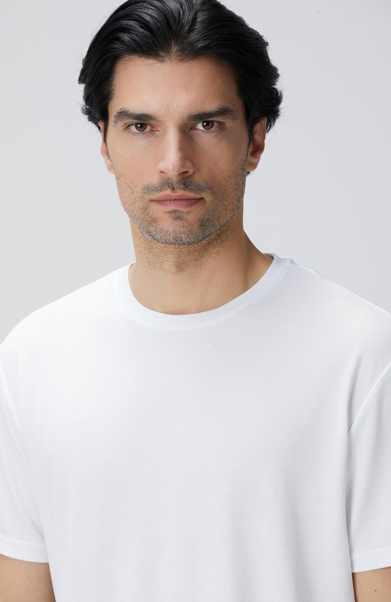 Network Erkek Beyaz Basic T-Shirt