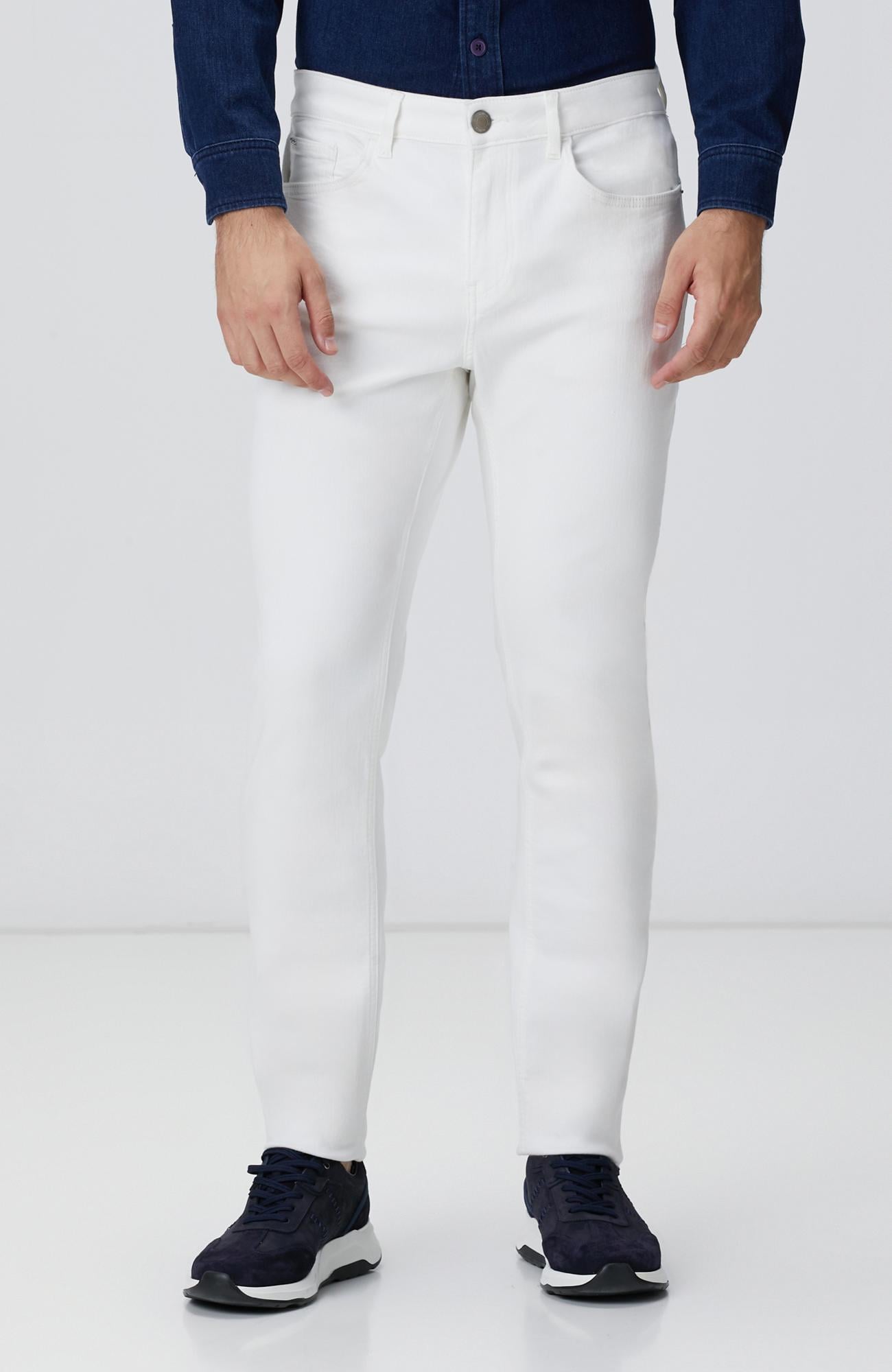 Network Erkek Kırık Beyaz Denim Pantolon