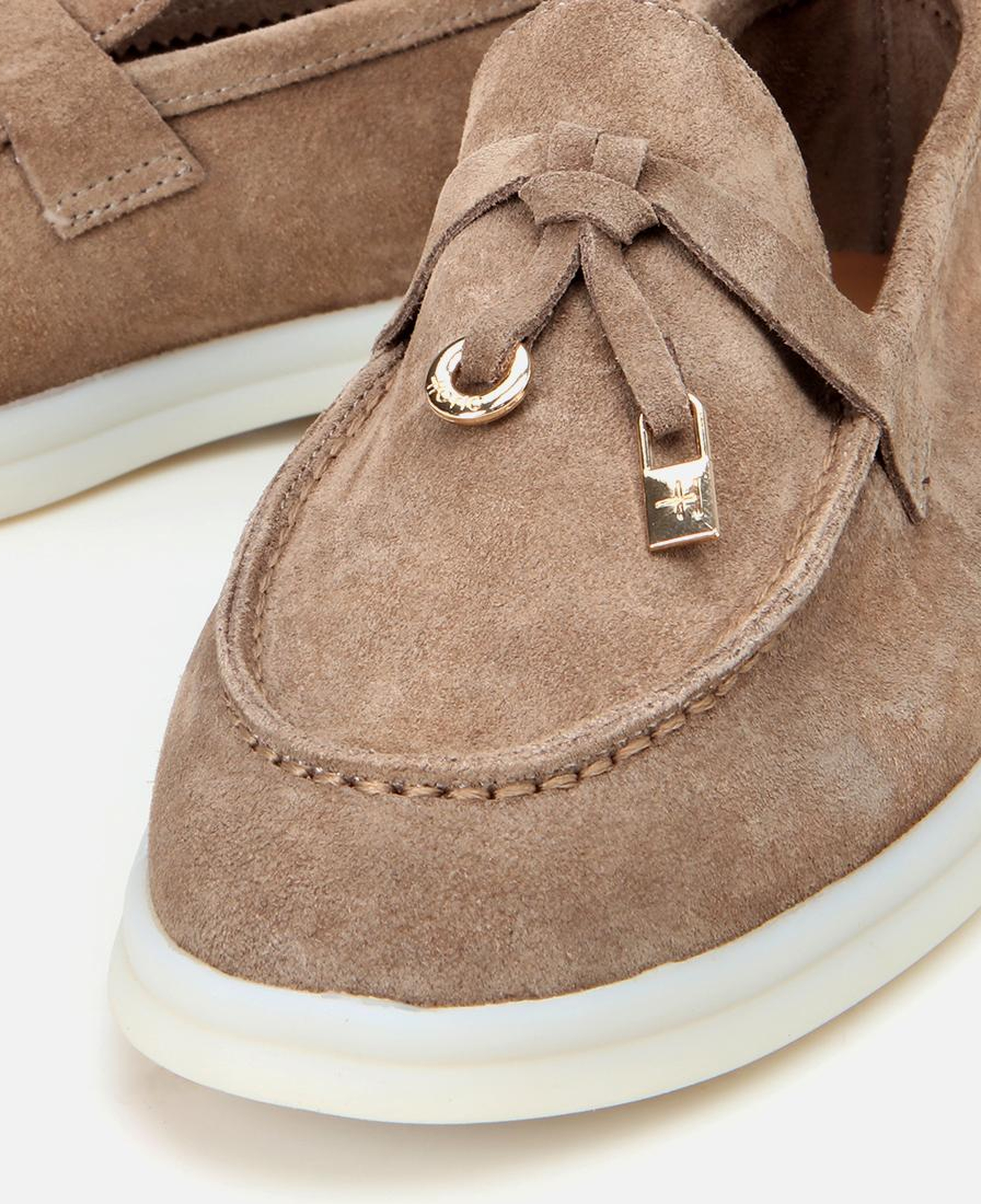 Kadın Deri Bej Loafer