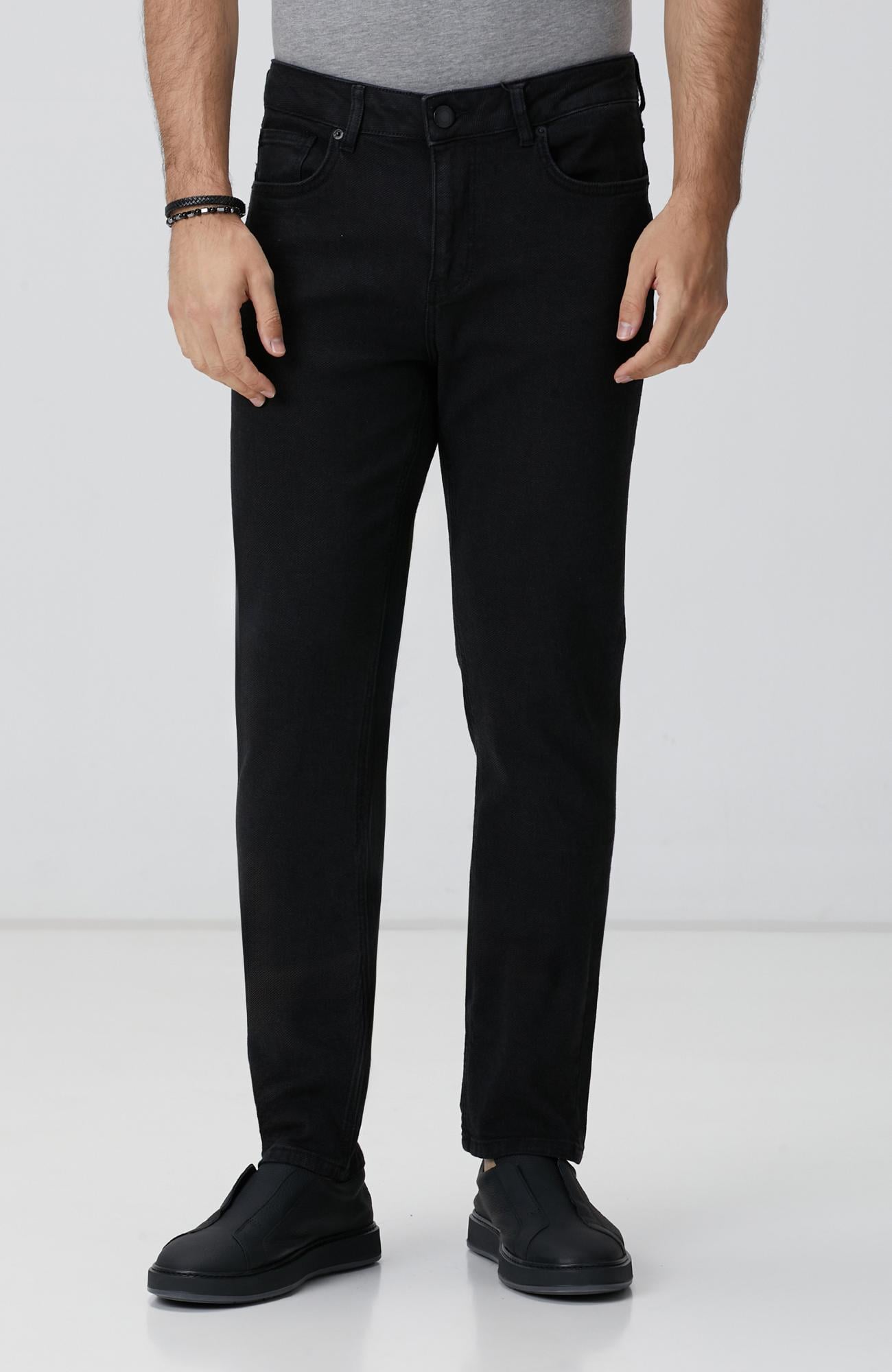 Network Erkek Siyah Denim Pantolon