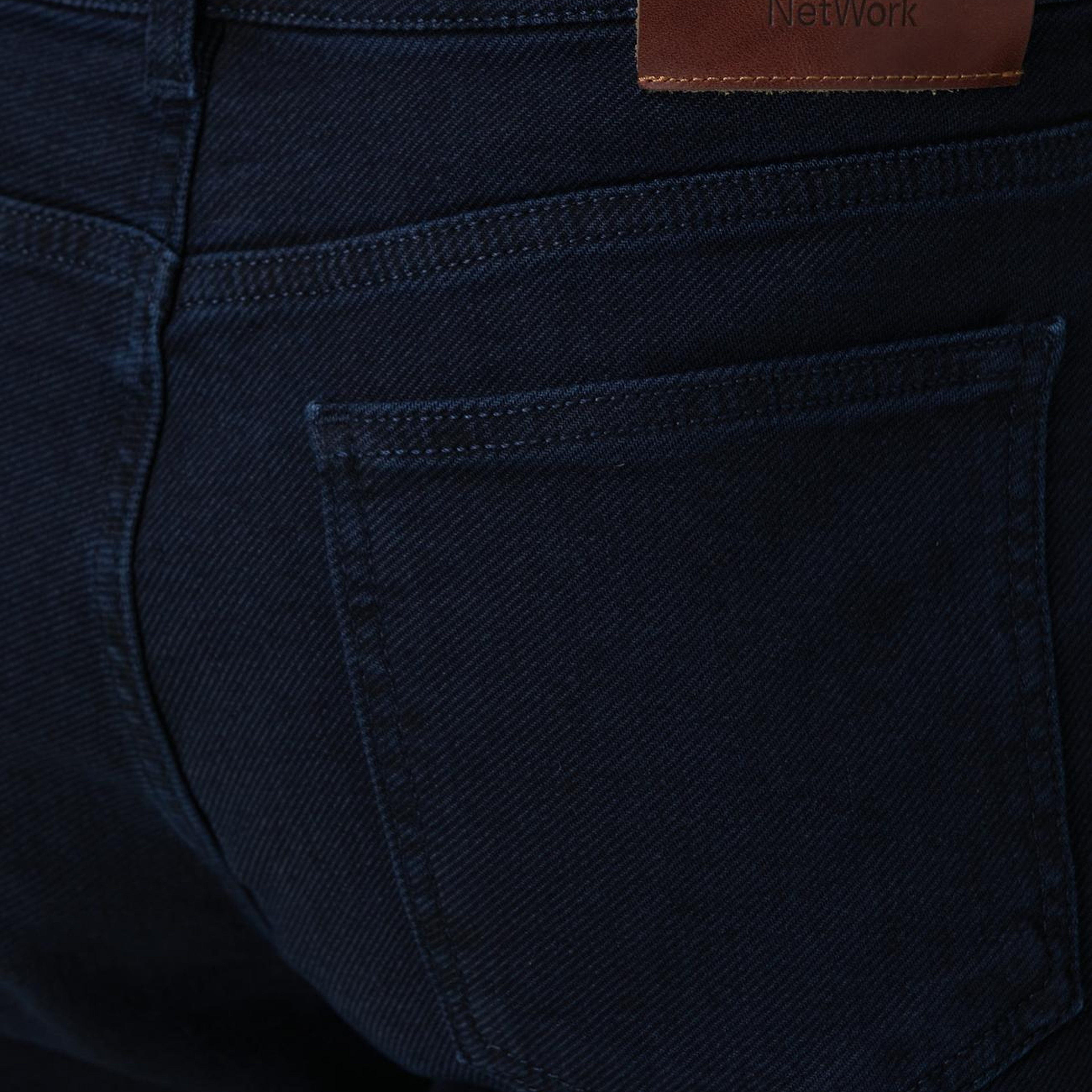 Network Erkek Koyu Lacivert Denim Pantolon
