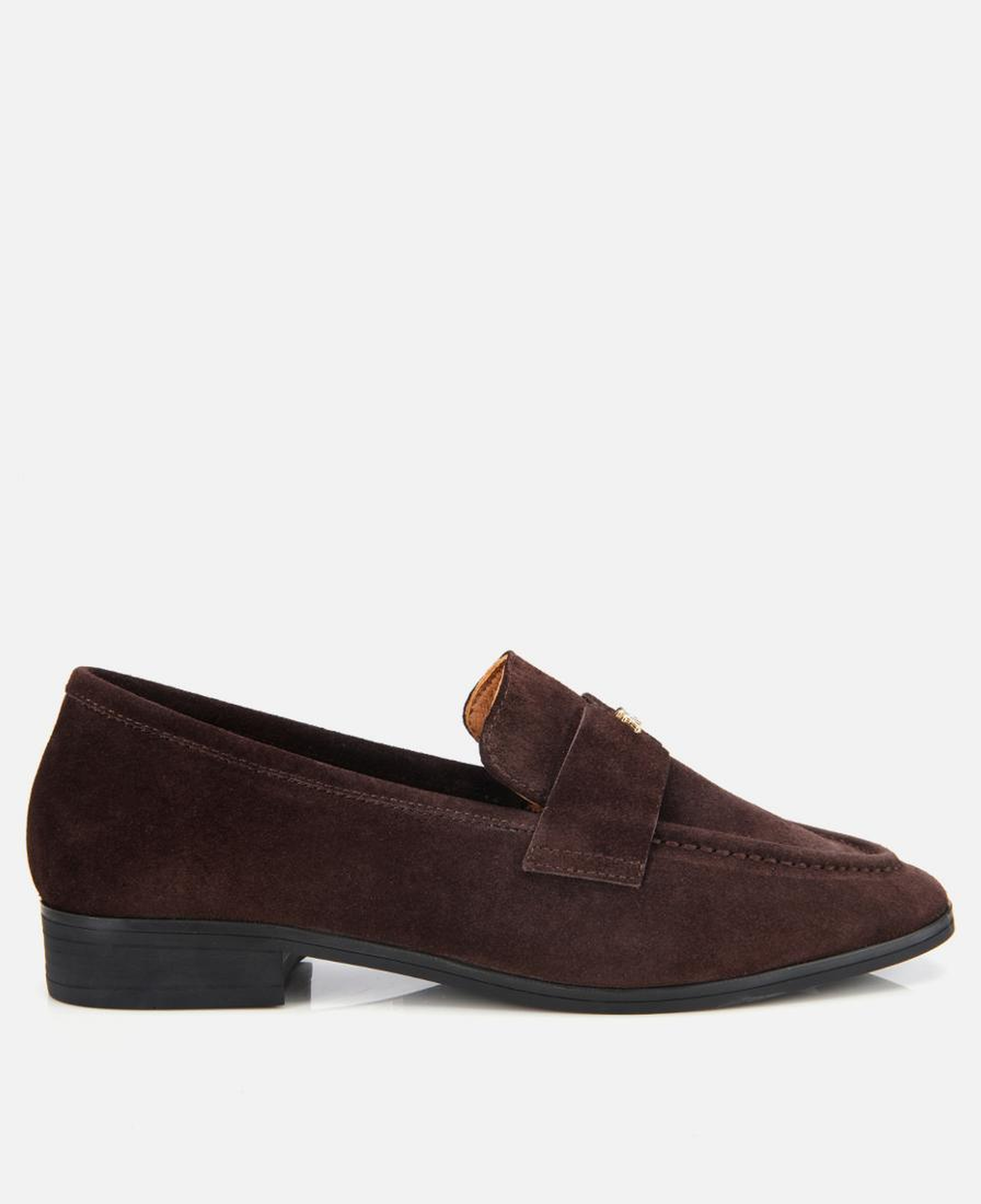 Kadın Süet Deri Kahverengi Yumuşak Dokulu Klasik Loafer