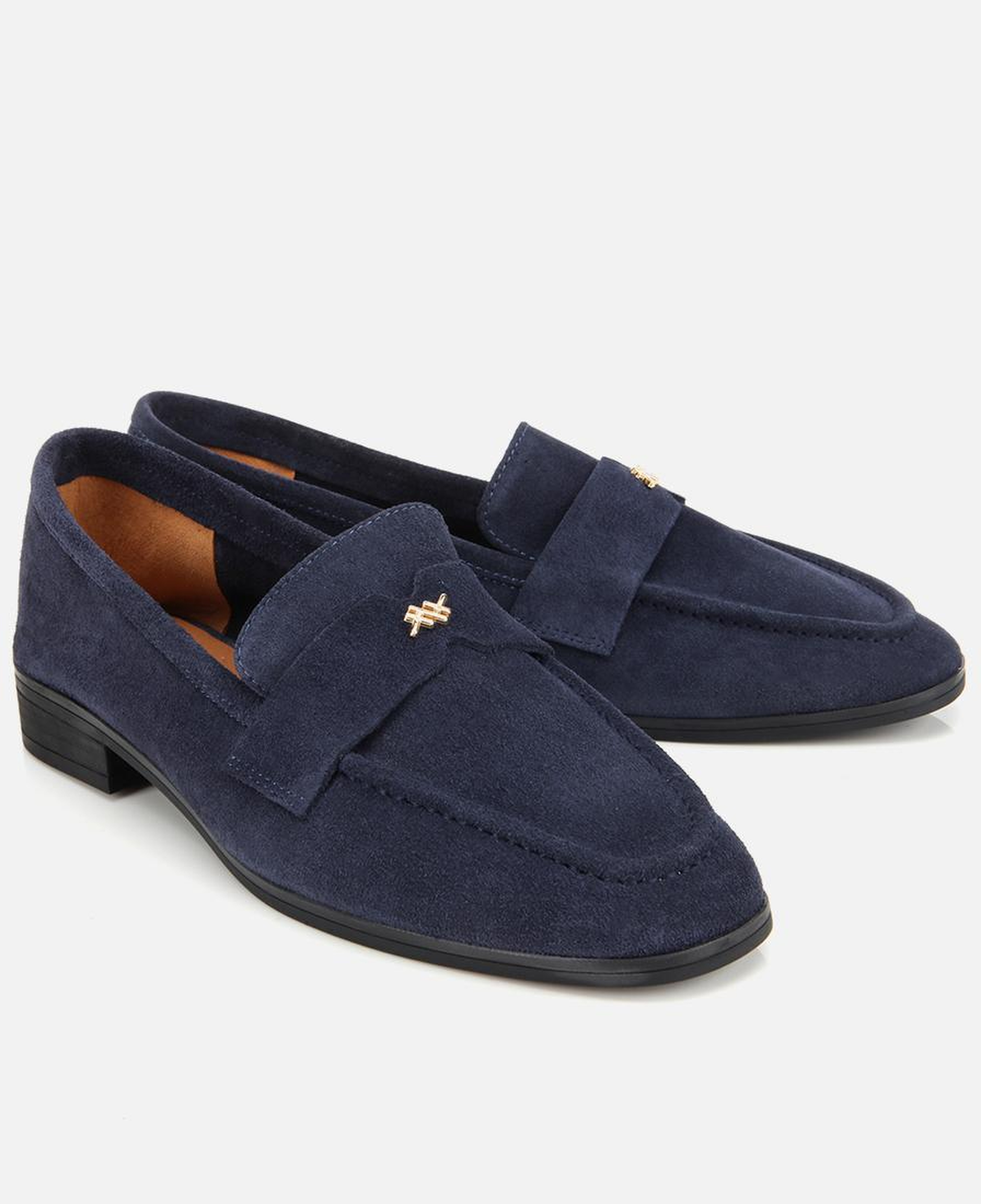 Kadın Süet Deri Lacivert Yumuşak Dokulu Klasik Loafer