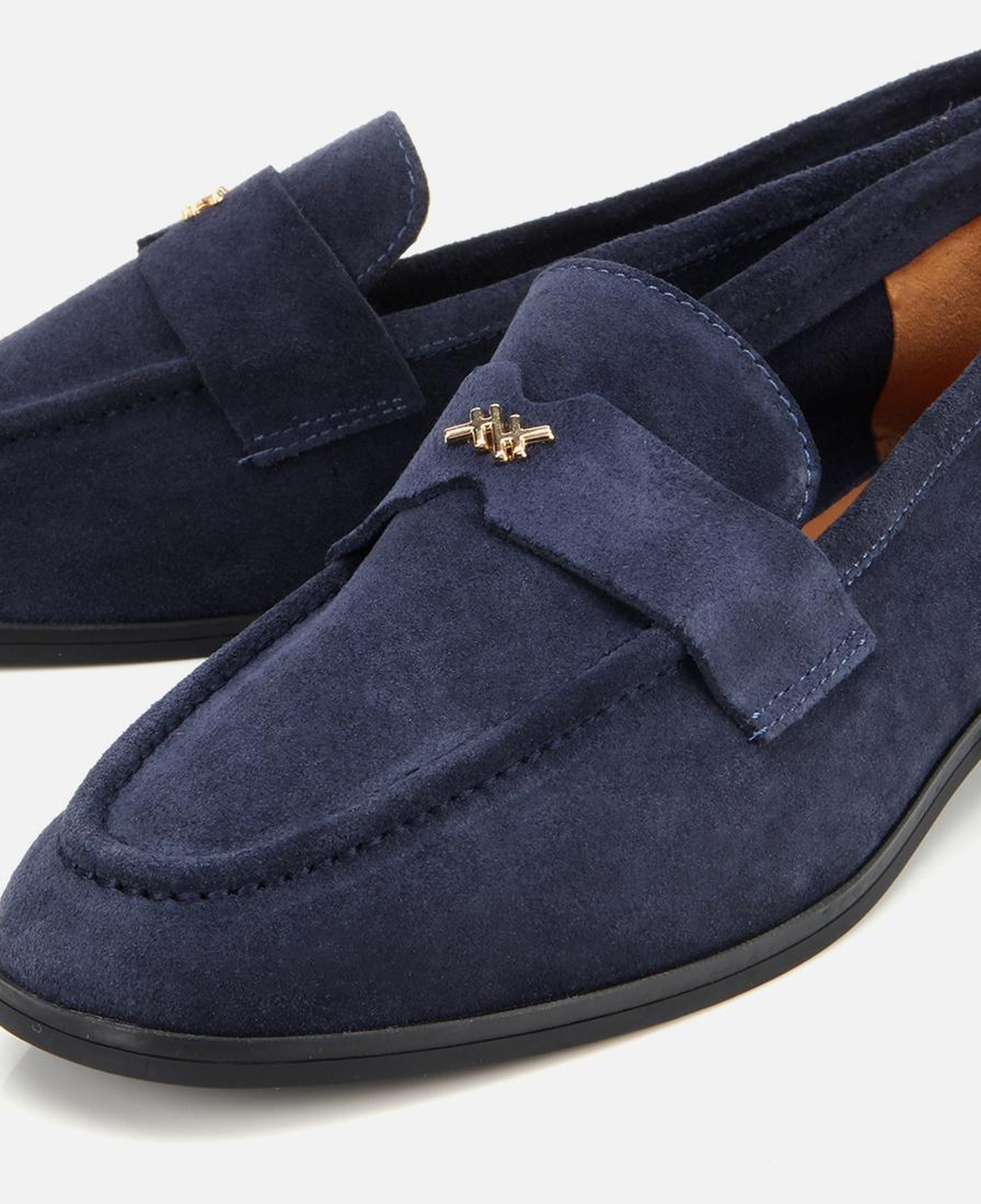 Kadın Süet Deri Lacivert Yumuşak Dokulu Klasik Loafer