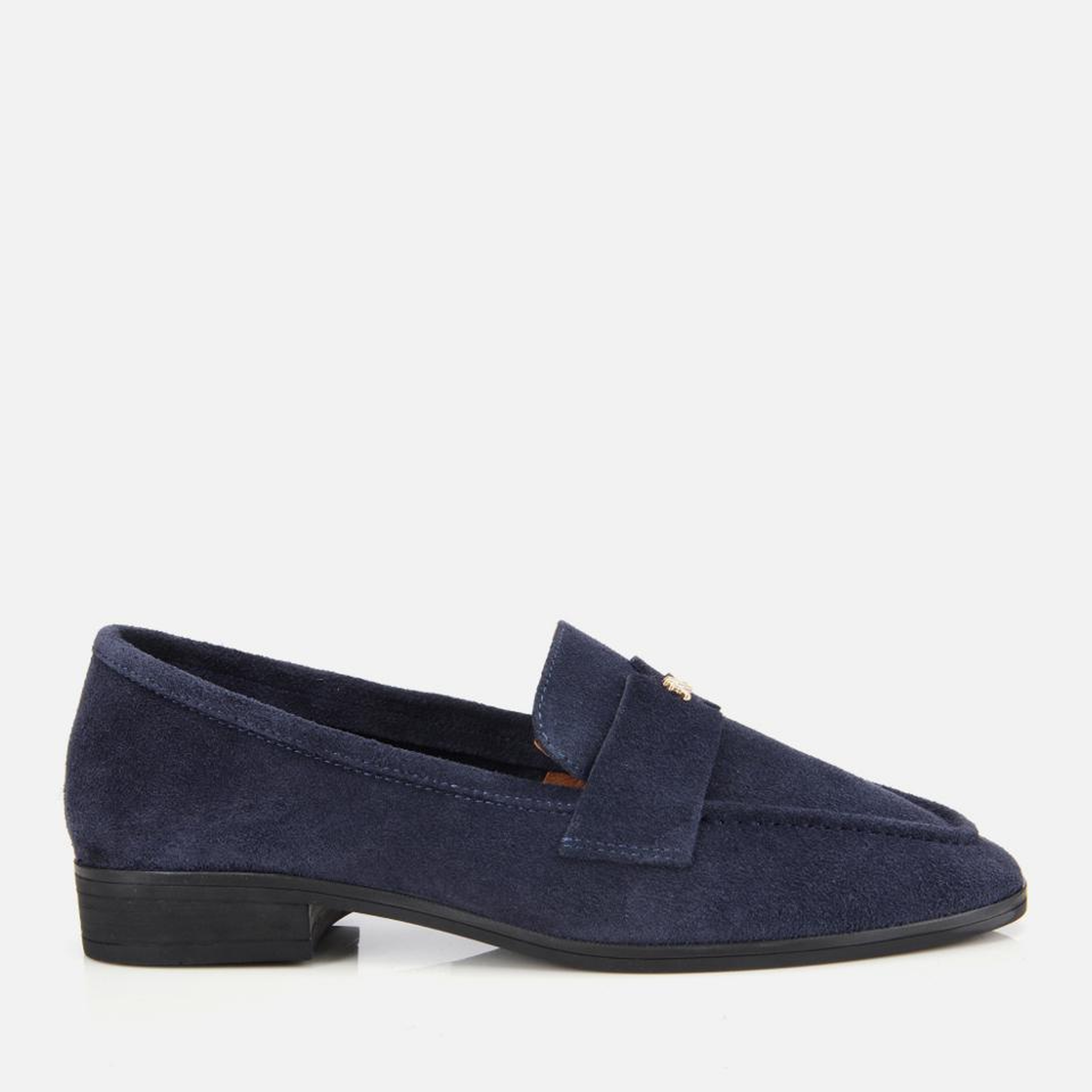 Kadın Süet Deri Lacivert Yumuşak Dokulu Klasik Loafer